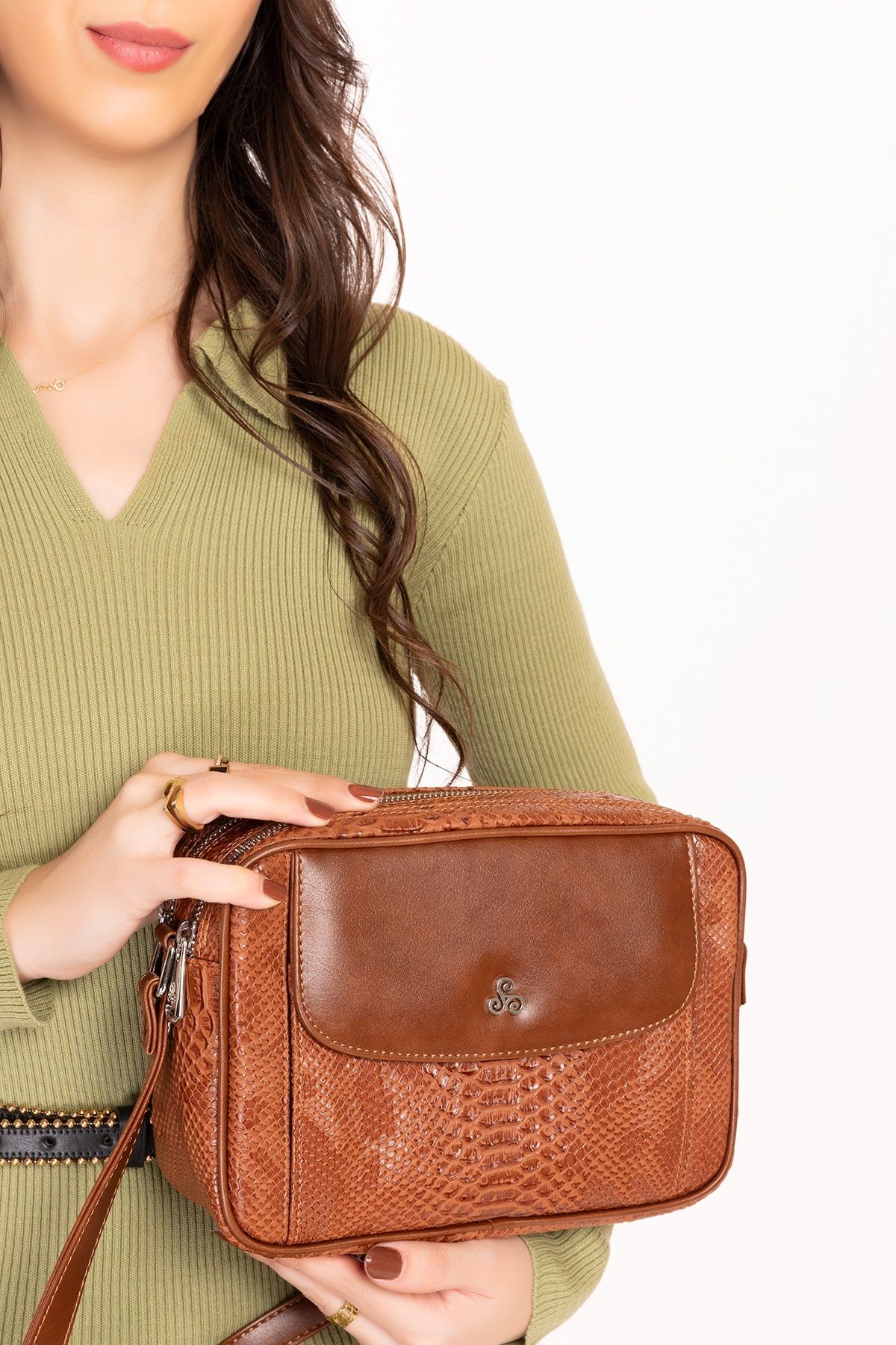 Gondol-Stylish Snake Leather Shoulder Bag - Ysm.1984 4