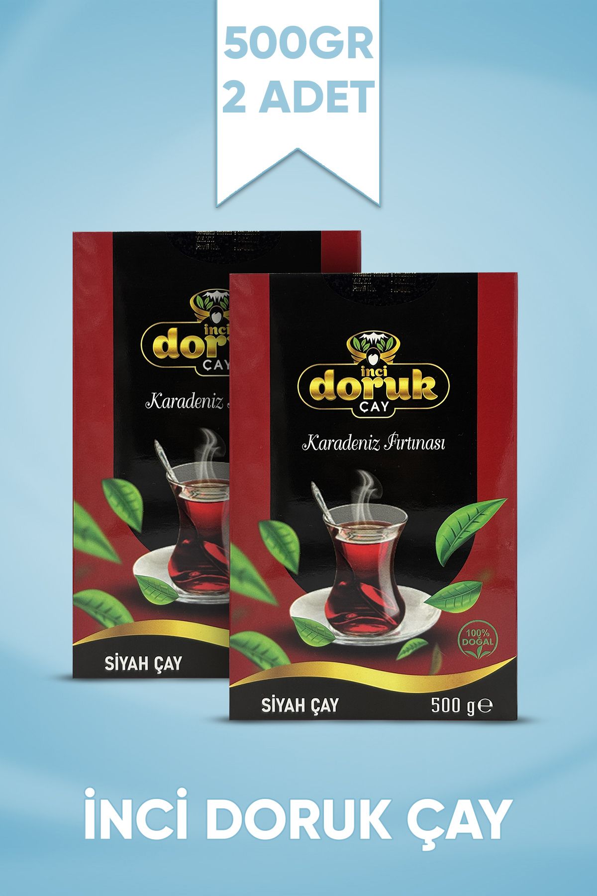 İNCİ DORUK ÇAY Karadeniz Fırtınası Yumuşak İçim Mayıs Çayı 500g x 2 Adet