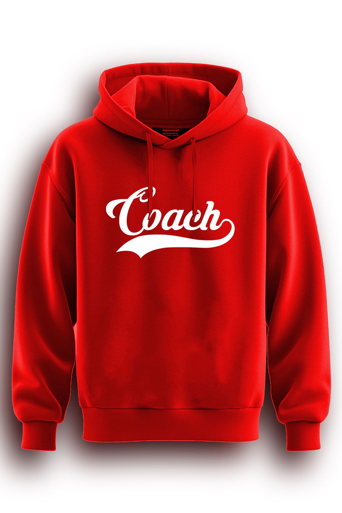 TOP GLORY Coach Baskılı  Sweatshirt Kapüşonlu 3 iplik Hoodie Coach Sweat Coach4004