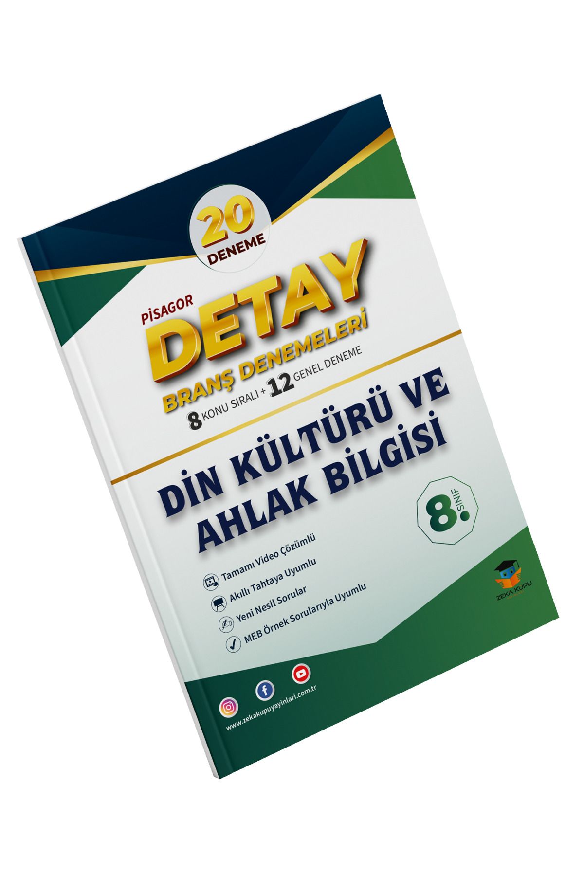 Zeka Küpü Yayınları PİSAGOR DETAY 20'Lİ DİN KÜLTÜRÜ VE AHLAK BİLGİSİ BRANŞ DENEMESİ