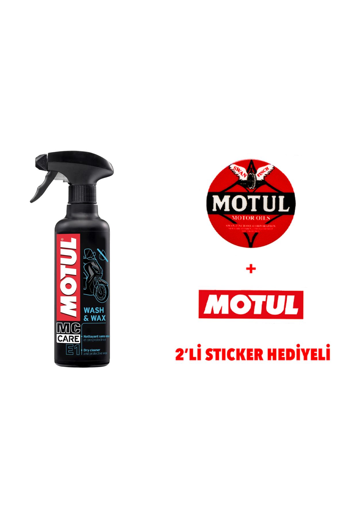 Motul MC CARE E1 WASH & WAX SIK VE SİL MOTOSİKLET TEMİZLEME