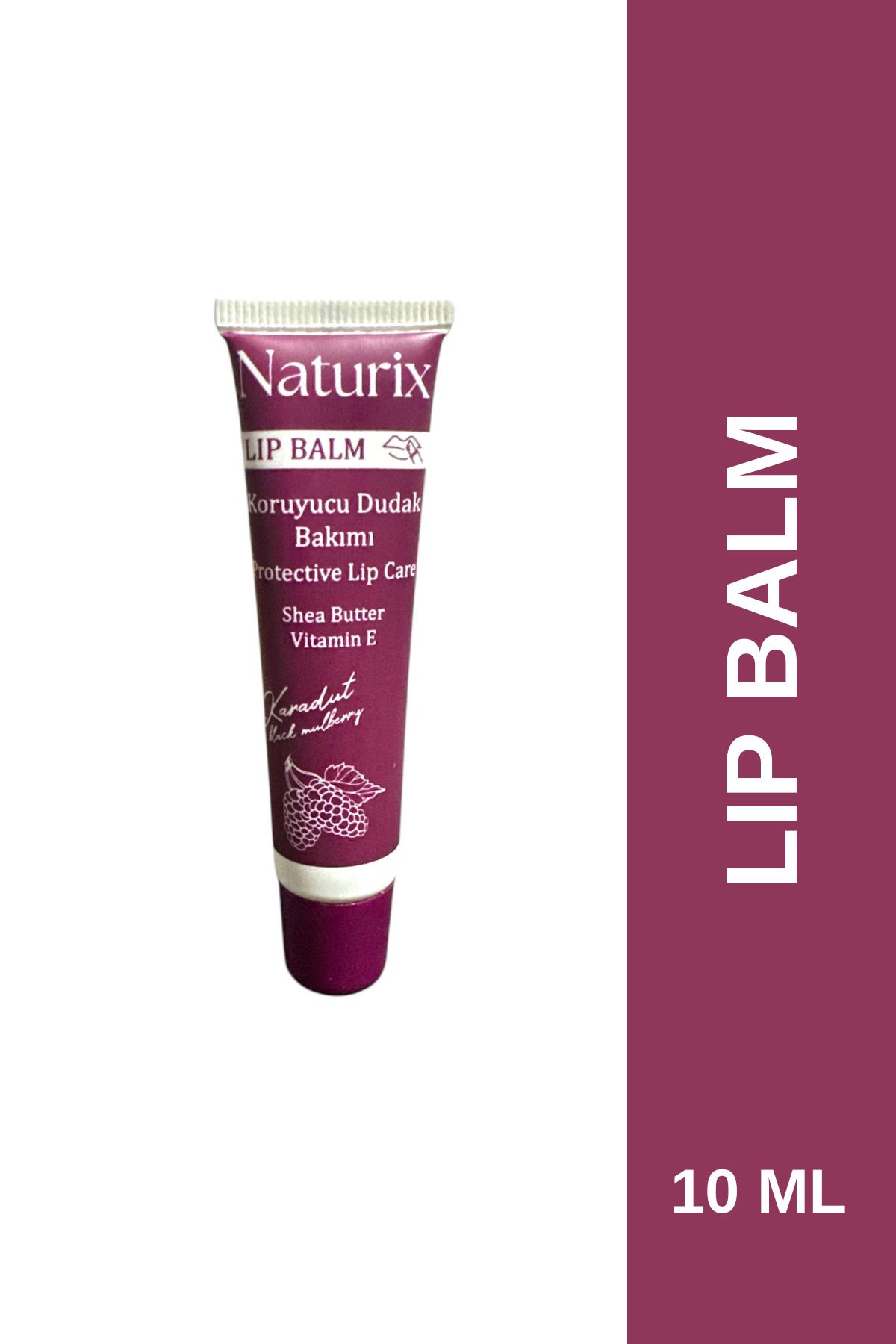 Naturix Lip Balm Koruyucu Dudak Bakımı 10 Ml | Yoğun Nemlendirici ve Besleyici Dudak Balmı