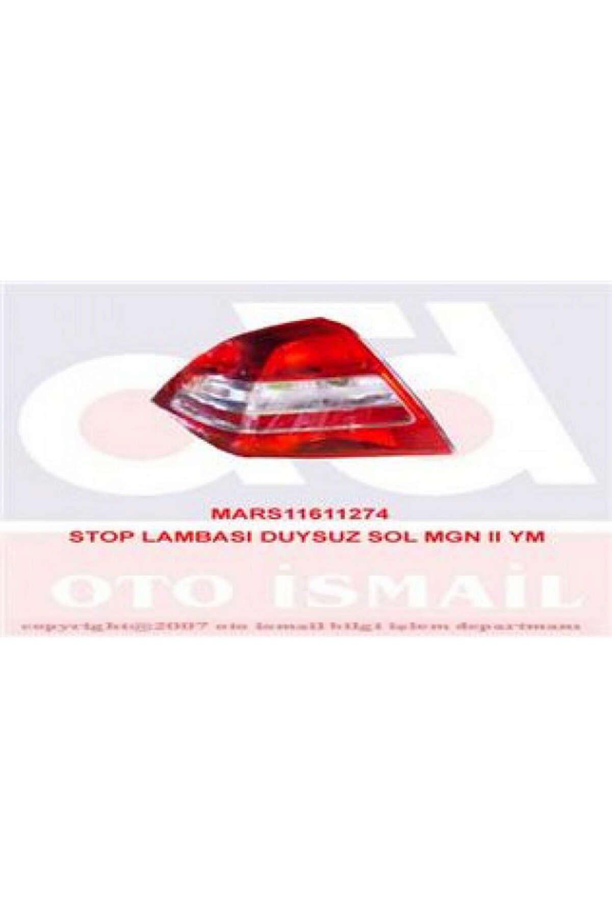 Mars STOP LAMBASI SOL DUYSUZ [ RENAULT MEGANE II 2006-2010 ] 550134