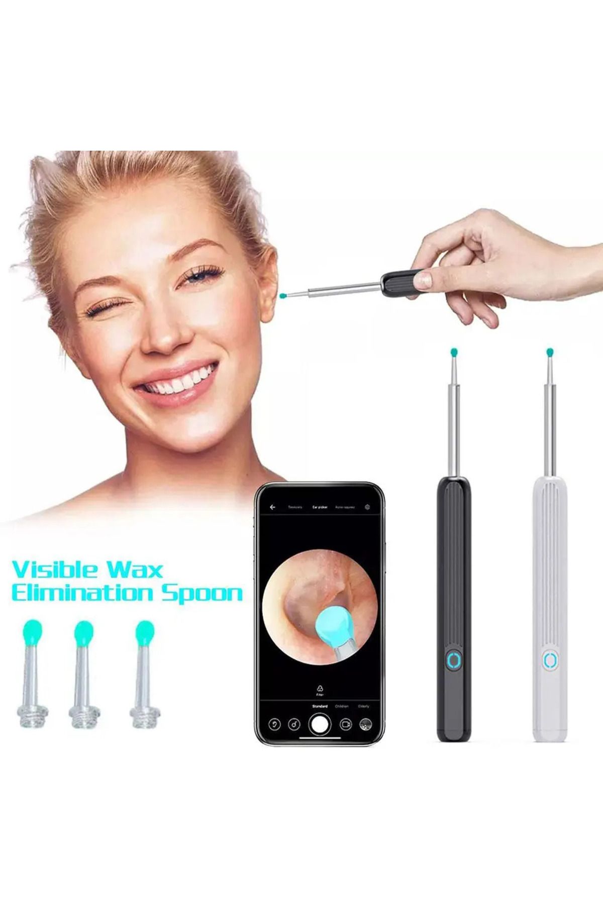 SONREYON-5 Pieces of Ne3 Camera Ear Cleaner Replacement Tips (No Device in the Package.) 3