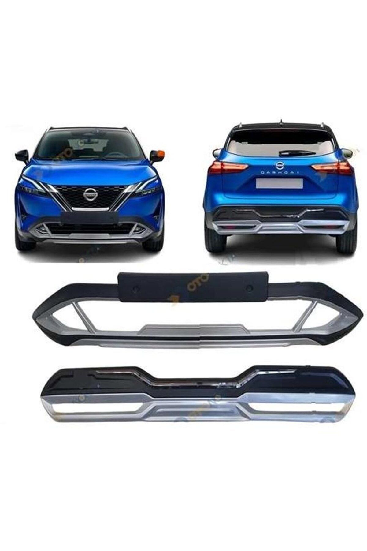 Life Tuning Nissan Qashqai Uyumlu 2021 Sonrası Ön Arka Tampon Koruma Difüzör