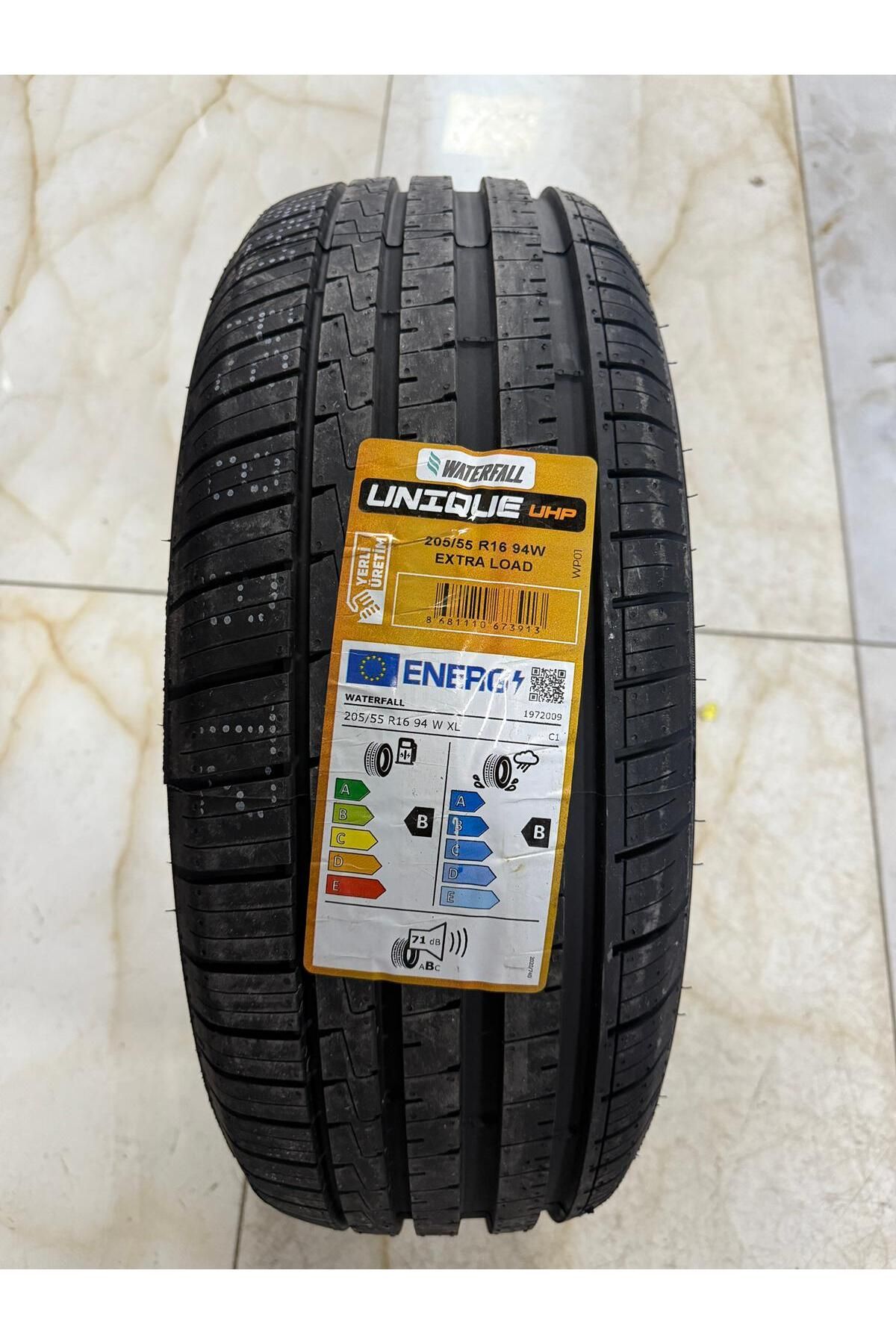 waterfall 205/55R16 94W XL UNİQUE WATERFALL 2025 TARİHLİ YAZ LASTİĞİ