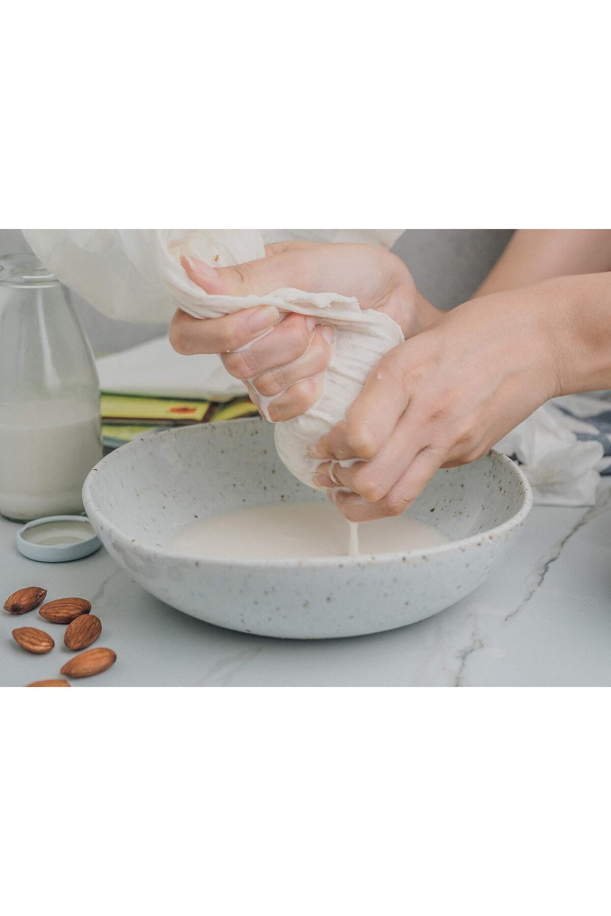 Ferdys Çok Amaçlı Süzme Torbası, Süt Süzme Torbası, %100 Doğal Süzme Torbası, Bez poşet fotoğrafı 2 (önizleme)