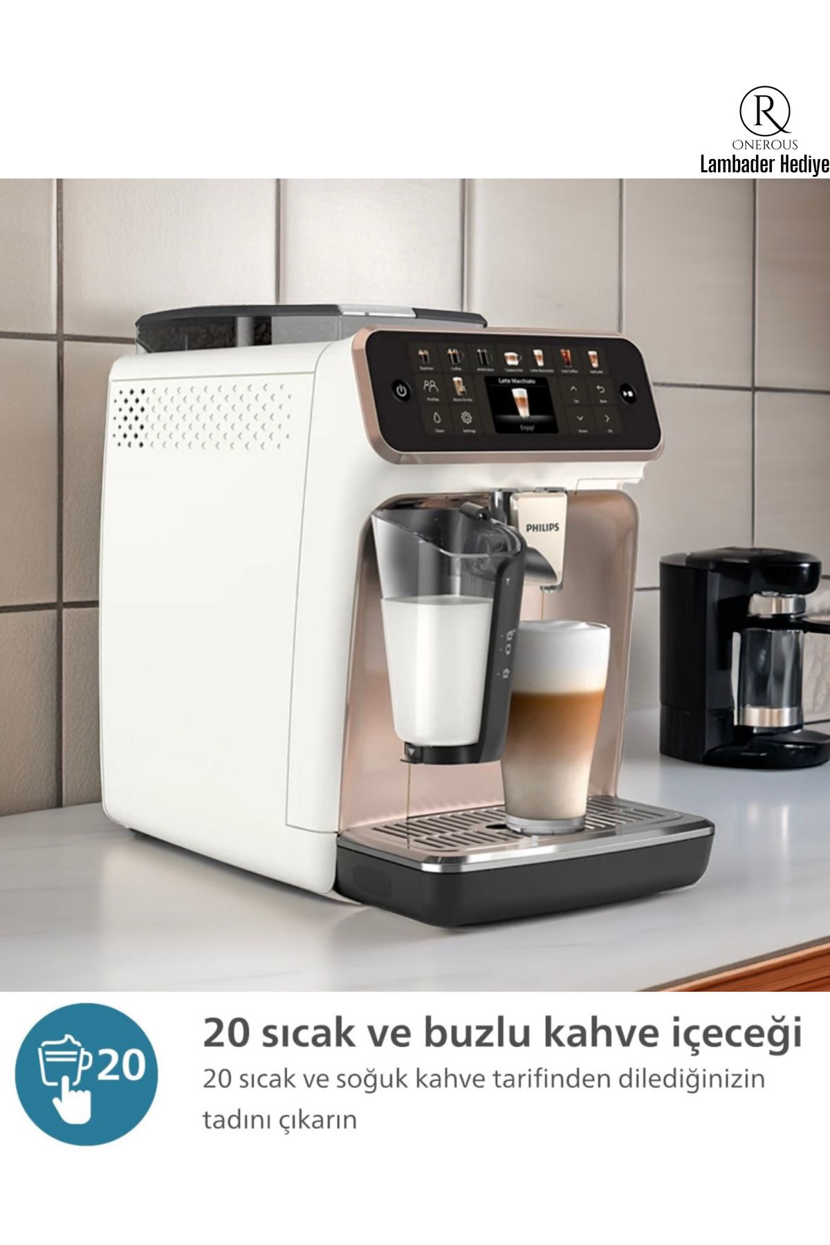 Philips Premium Tam Otomatik Lattego Espresso Makinesi, 5500 Serisi, Silentbrew Teknolojisi, Hızlı Başlangıç