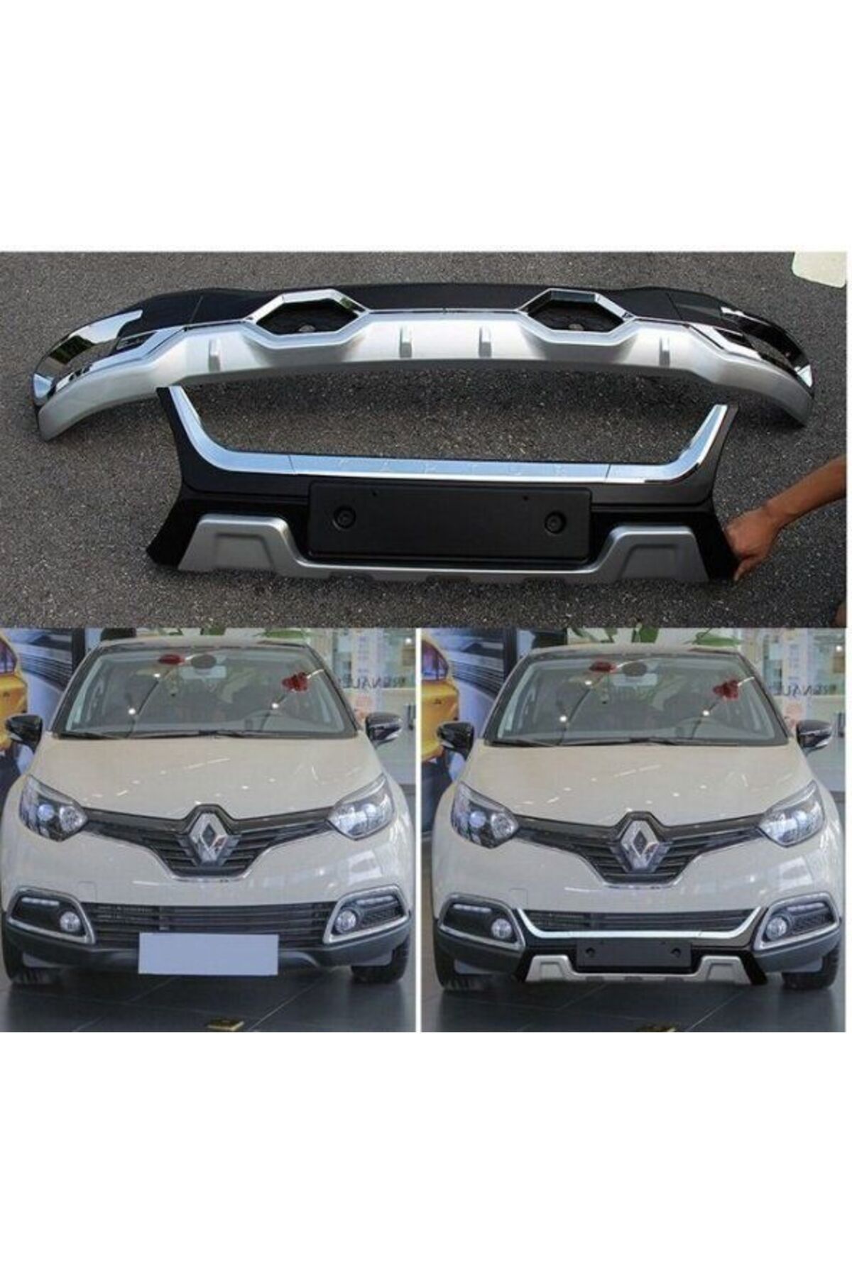 Life Tuning Renault Captur 2014-2017 Uyumlu Ön Arka Tampon Koruma Difüzör