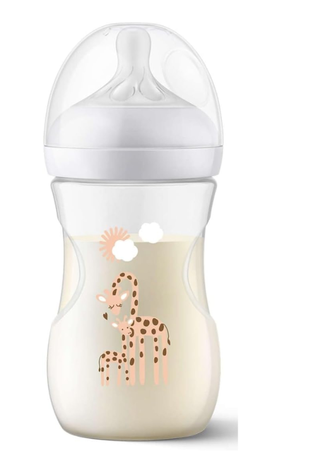 Philips Avent Doğal Tepkili Zürafa Desenli Biberon, PP, 260ml, 3-6 Ay, SCY903/66 fotoğrafı 2 (önizleme)
