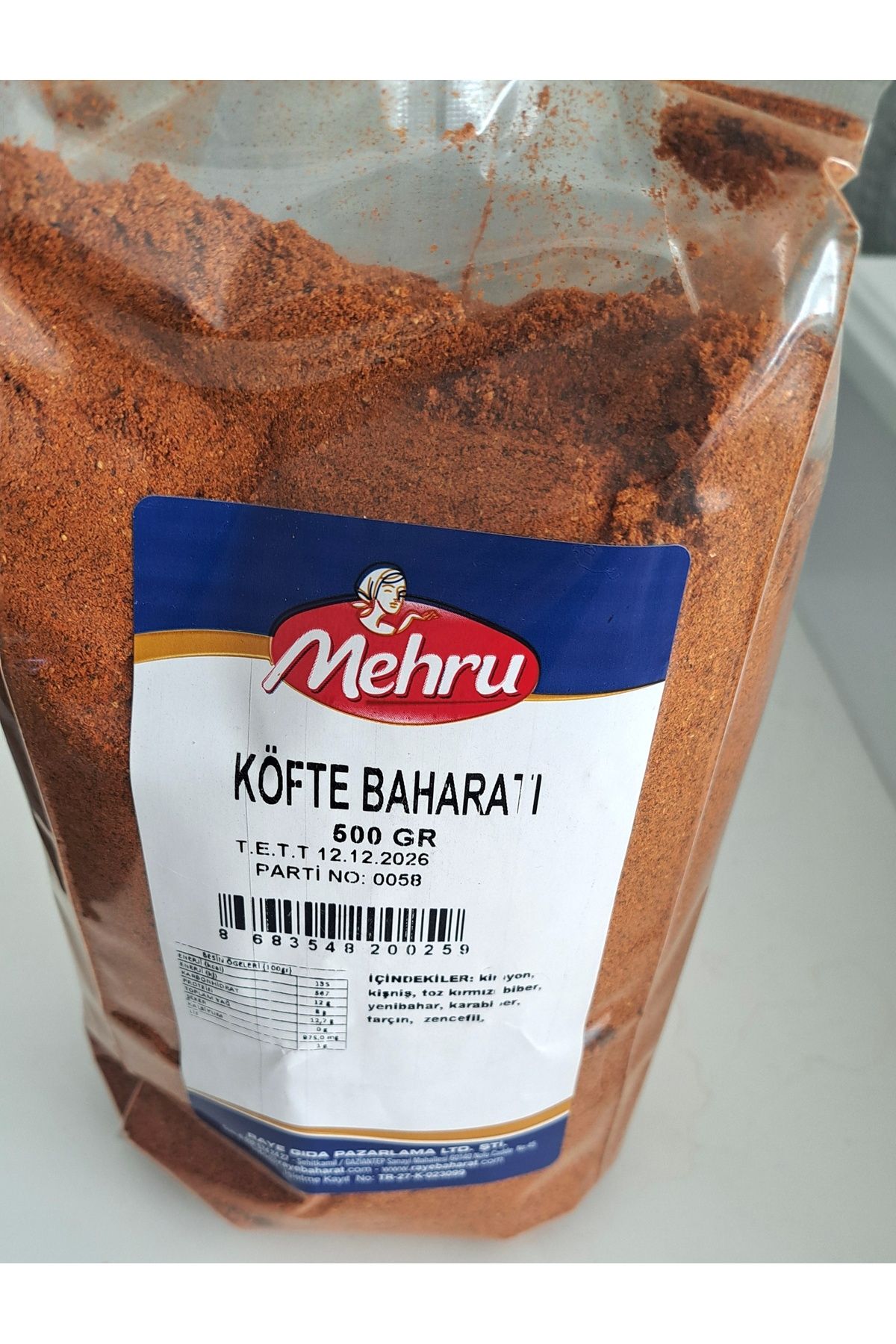 mehru köfte baharatı 500gr 2