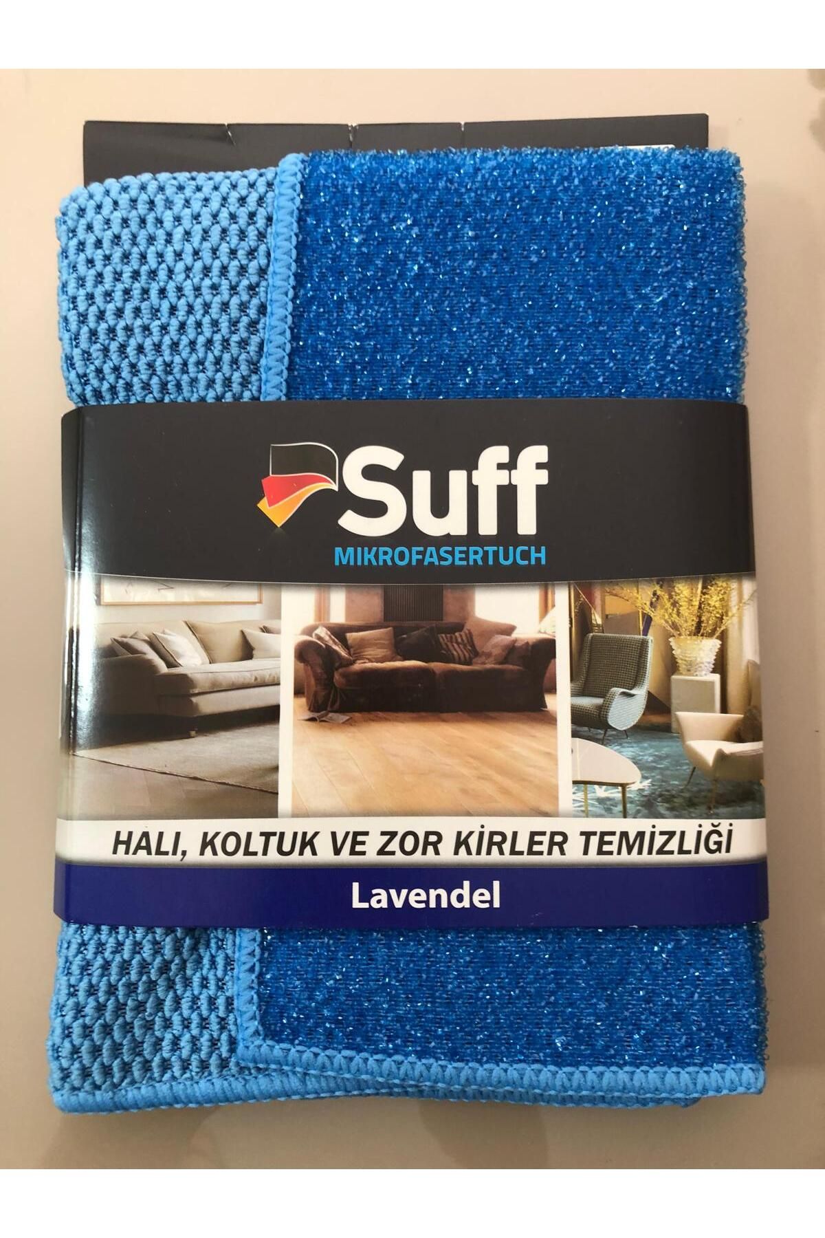 Suff Lavanta Tırtıklı-telli Bez/sihirli Bez/halı-koltuk Mikrofiber Bez/zor Kir Bezi (40X40CM)