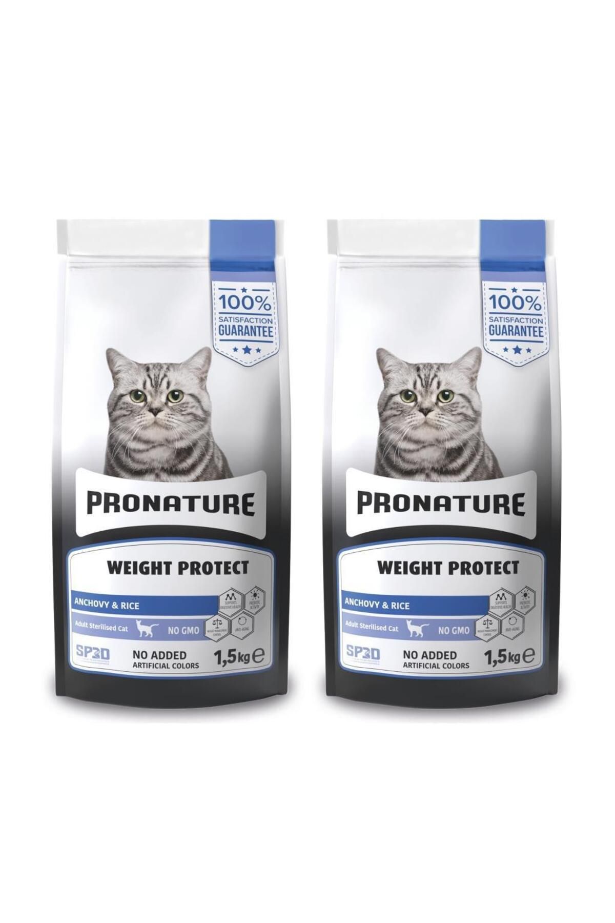 pronature Hamsili ve Pirinçli Kısırlaştırılmış Yetişkin Kedi Maması 1,5Kg * 2 Adet