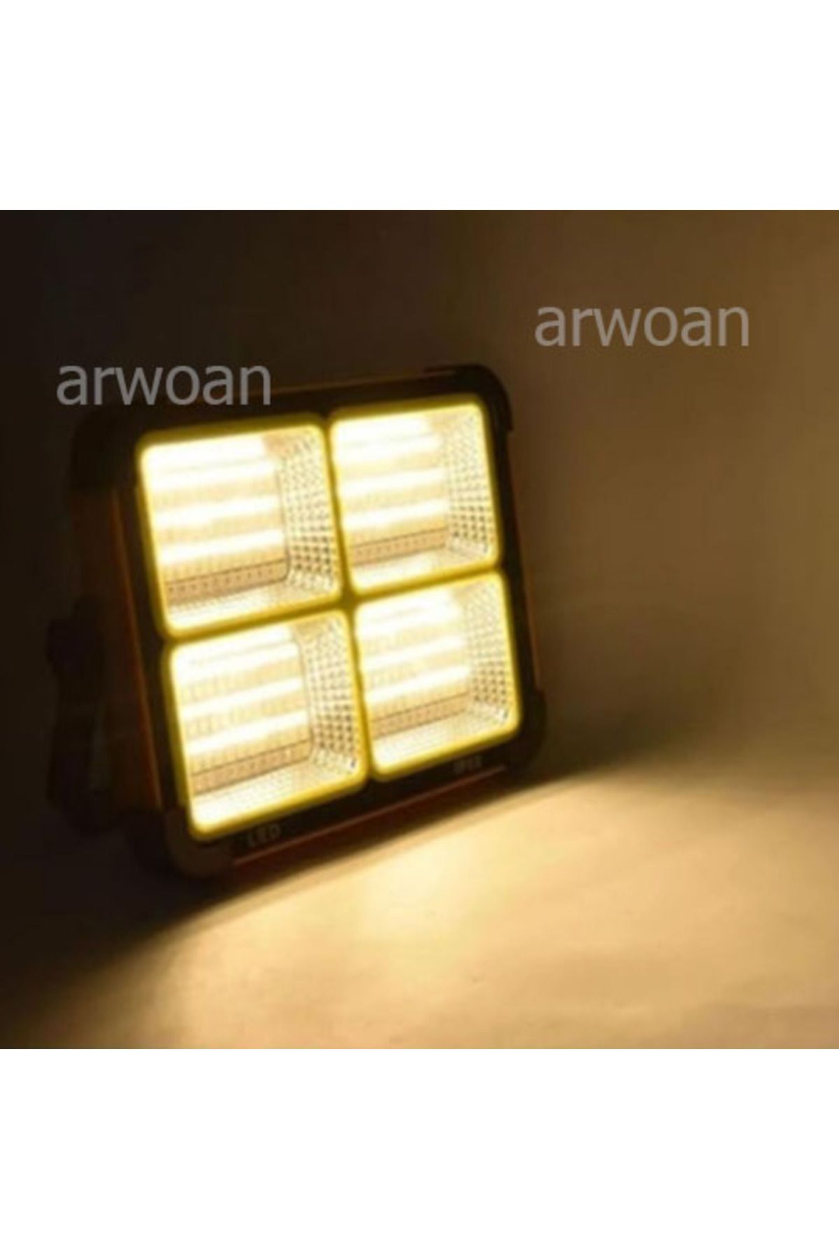 ARWOAN Portatif Solar LED Projektör Cata 200W Güneş Enerjili Seyyar LED Işık Taşınabilir Sokak Aydınlatması