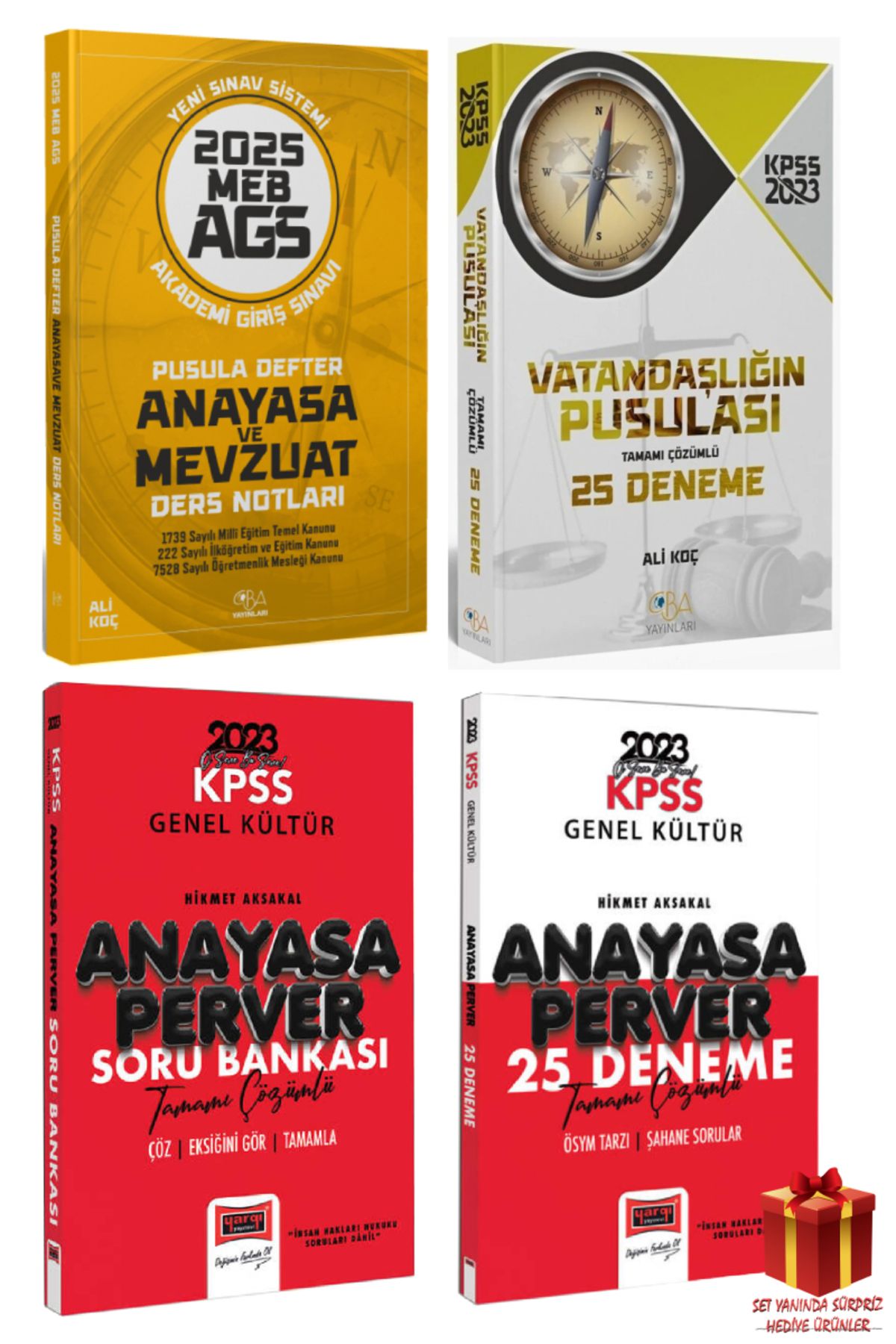 CBA Akademi 2025 CBA Yayınları MEB AGS Anayasa Mevzuat Ders Notları+CBA Vatandaşlık Deneme+Anayasa SB+Deneme