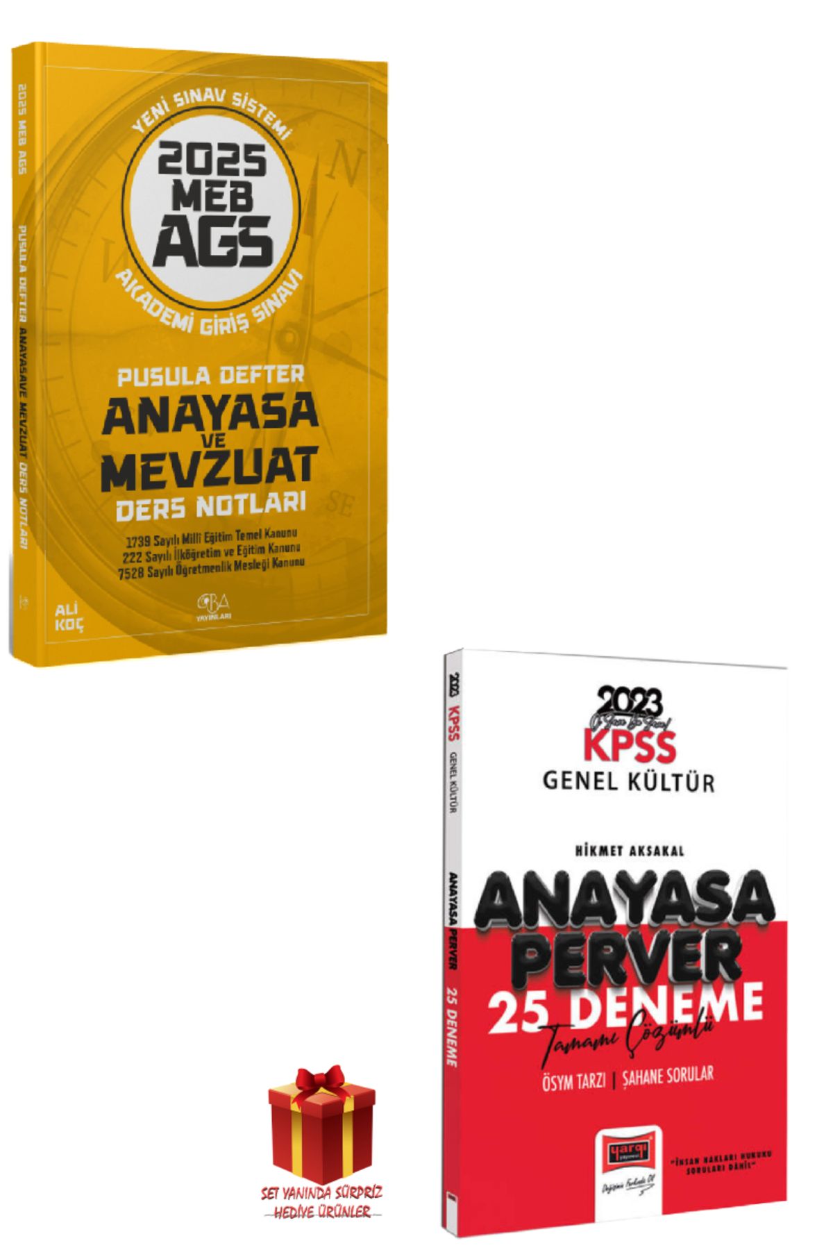 CBA Akademi 2025 CBA Yayınları MEB AGS Anayasa Mevzuat Ders Notları+Anayasa Deneme+Hediye