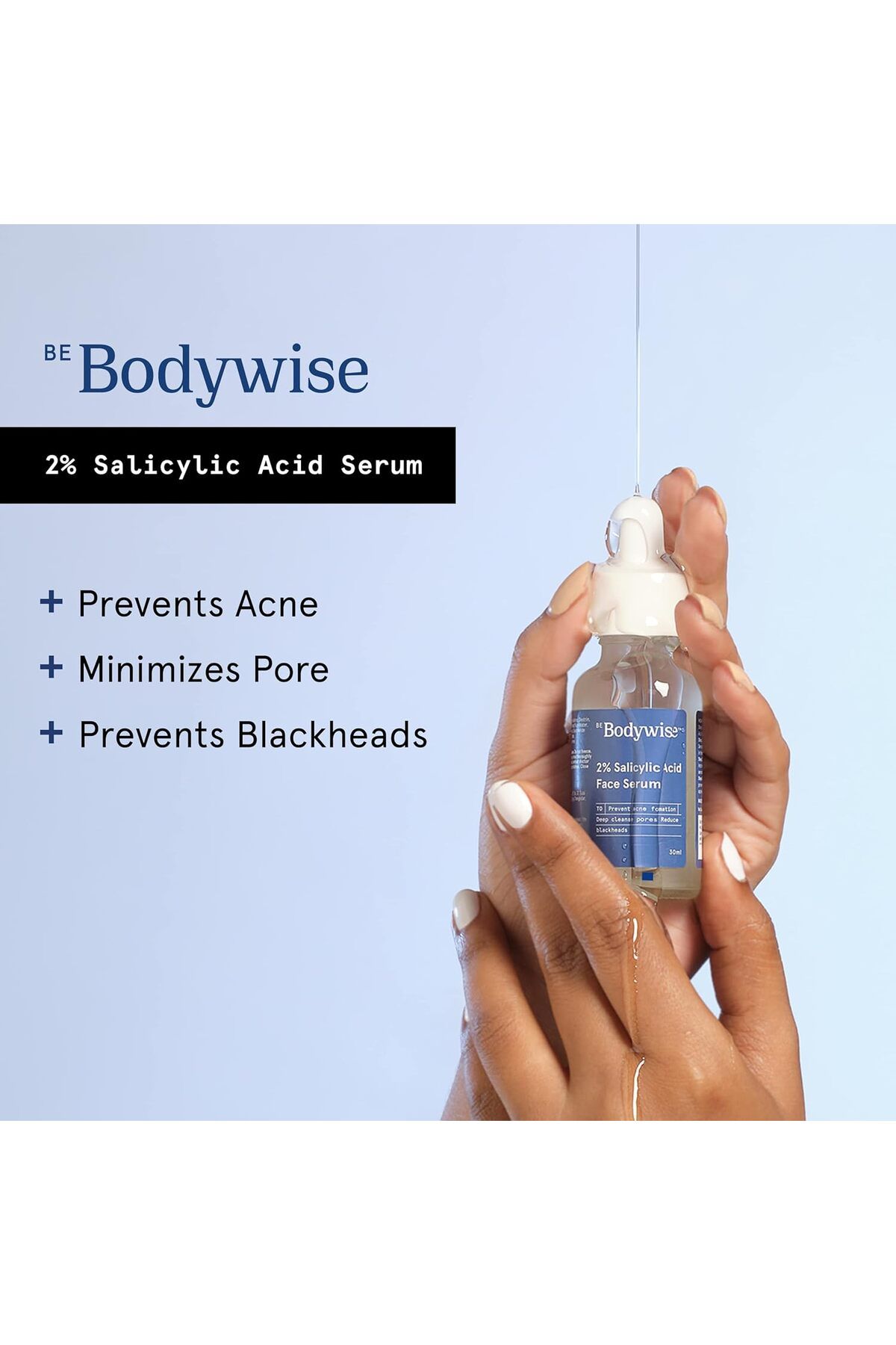 Be Bodywise-مصل الوجه بحمض الساليسيليك 2% من Bodywise للنساء | 2% حمض الساليسيليك و0.5% نياسيناميد 30 مل 2