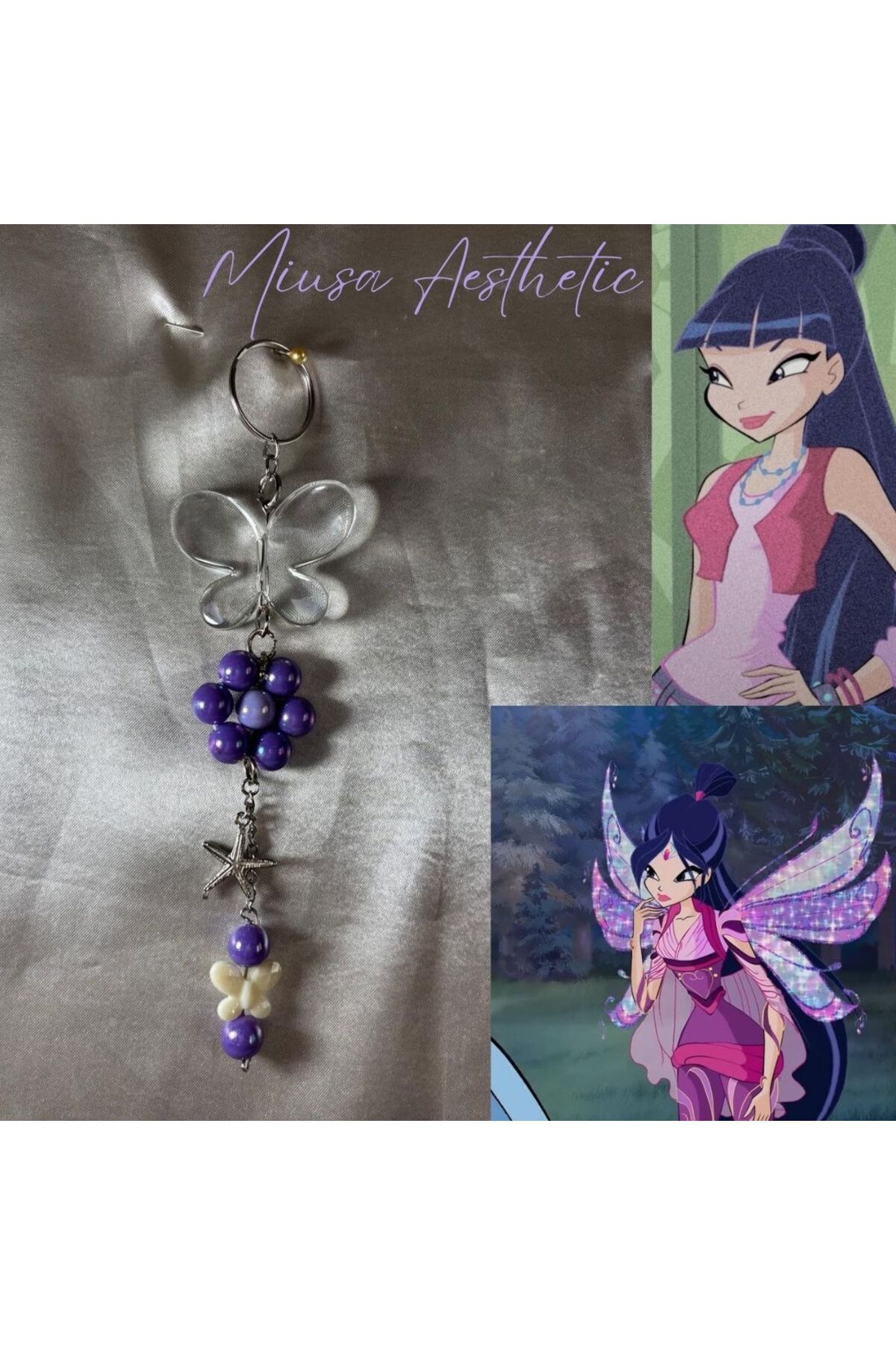 JEWELERYVIBE FAIRY Collection Çanta Charm, Çanta Aksesuarı,Anahtarlık