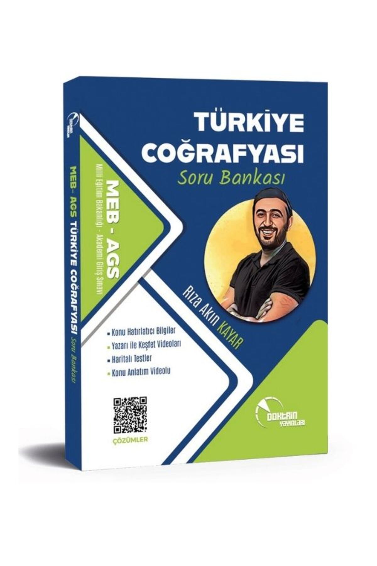 Doktrin Yayınları MEB AGS Türkiye Coğrafyası Soru Bankası Rıza Akın Kayar