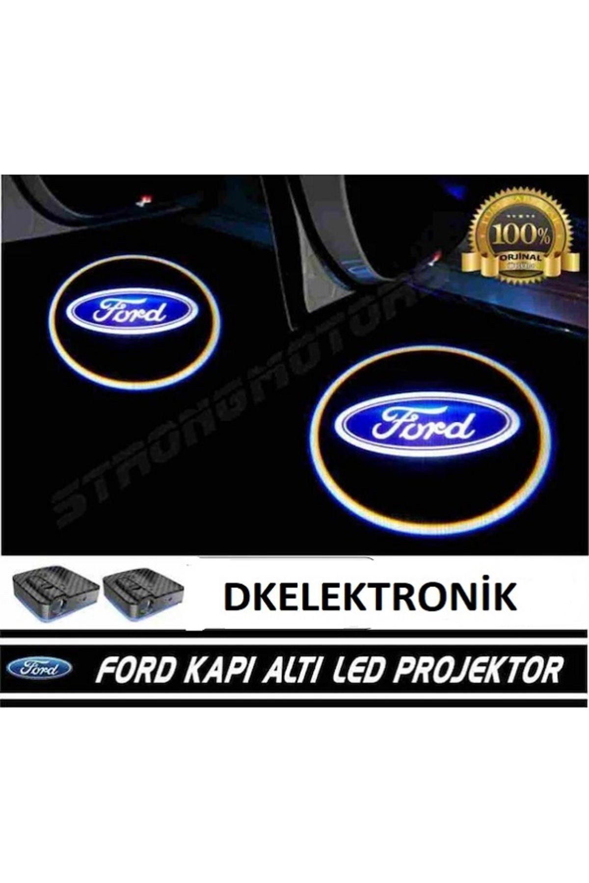 İYİBİRSEN Ford Pilli Yapıştırmalı Kapı Altı Led// (Hayalet)// Logo