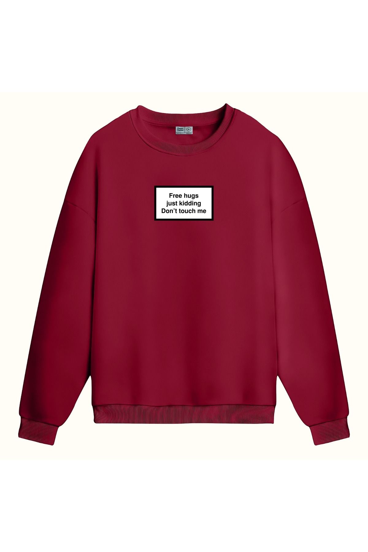 BLACKMAYS dont touch me tasarımlı sweatshirt