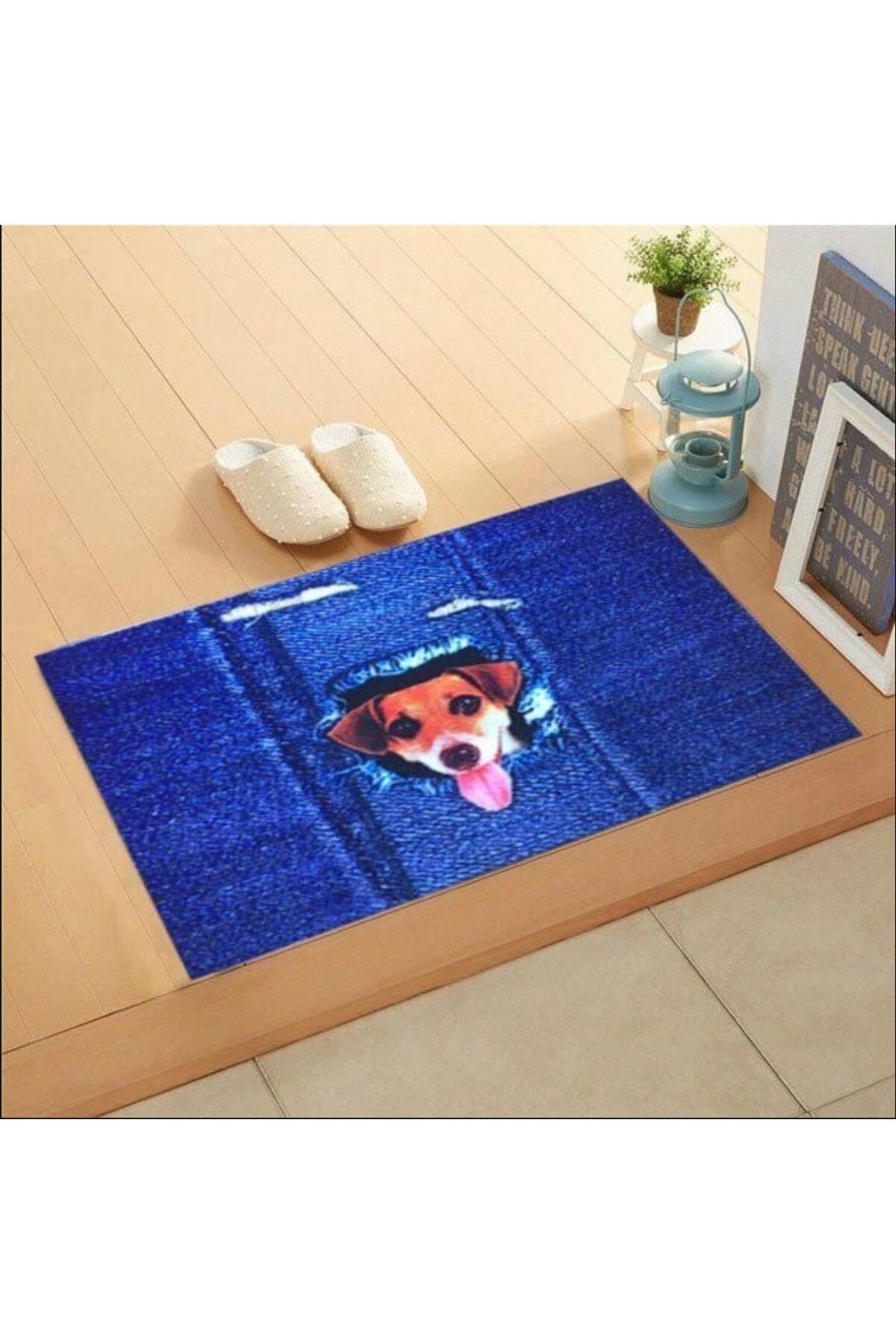 esdekor Home Trendy Kapı Paspas 45x75cm Yaramaz Köpek İç Dış 1 Adet