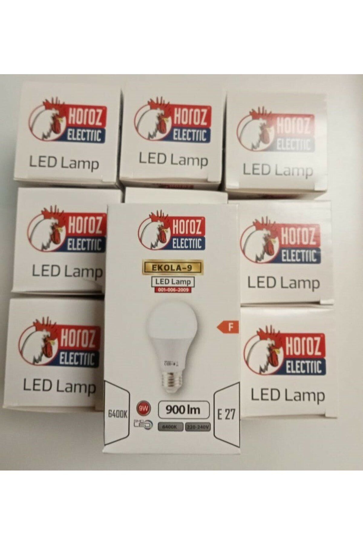 Horoz Ekola-9w Beyaz Led Ampul 10 Lu Paket