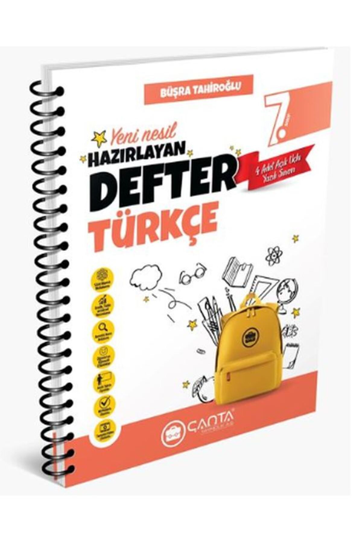 Altın Karma Yayınları 7.Sınıf Türkçe Okula Yardımcı Hazırlayan Defter 2024