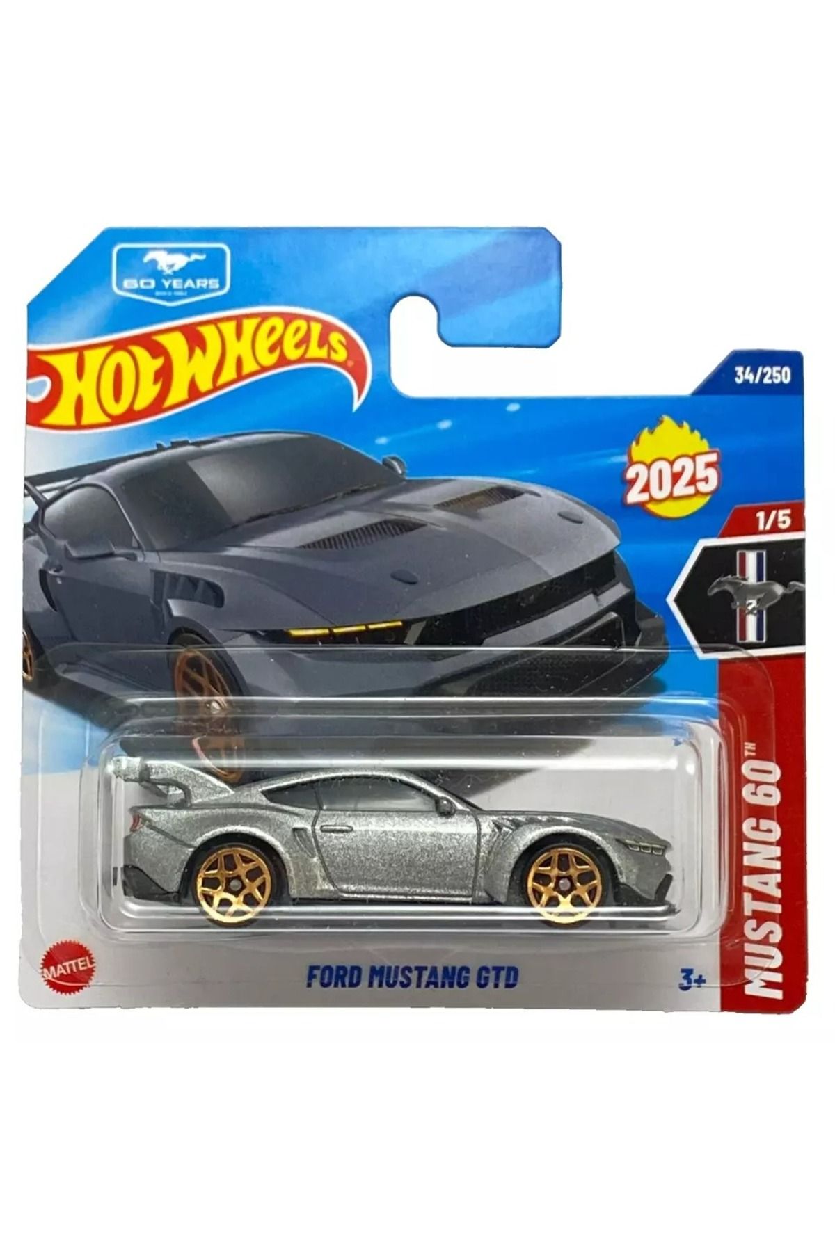 HOT WHEELS 2025 Tekli Araba Ford Mustang Gtd 1/5