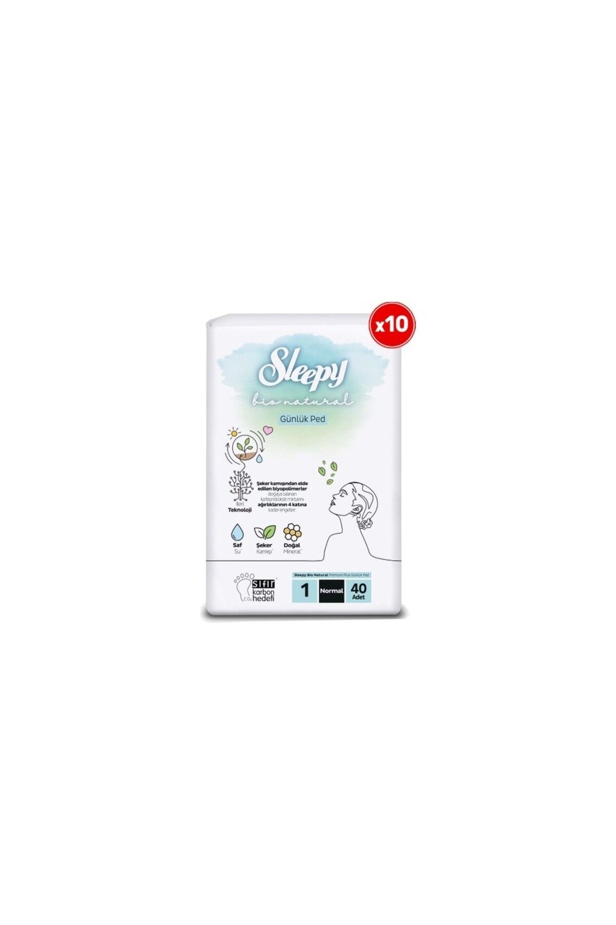 Sleepy Günlük Ped io Natural Premium Plus Normal 400 Adet