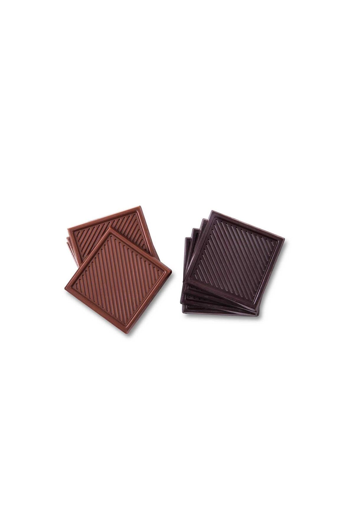 CARON CHOCOLATE 72 Adet Açık Madlen Belçika Çikolatası Sütlü - Bitter ( Tercihe Göre ) Hediyelik Çikolata