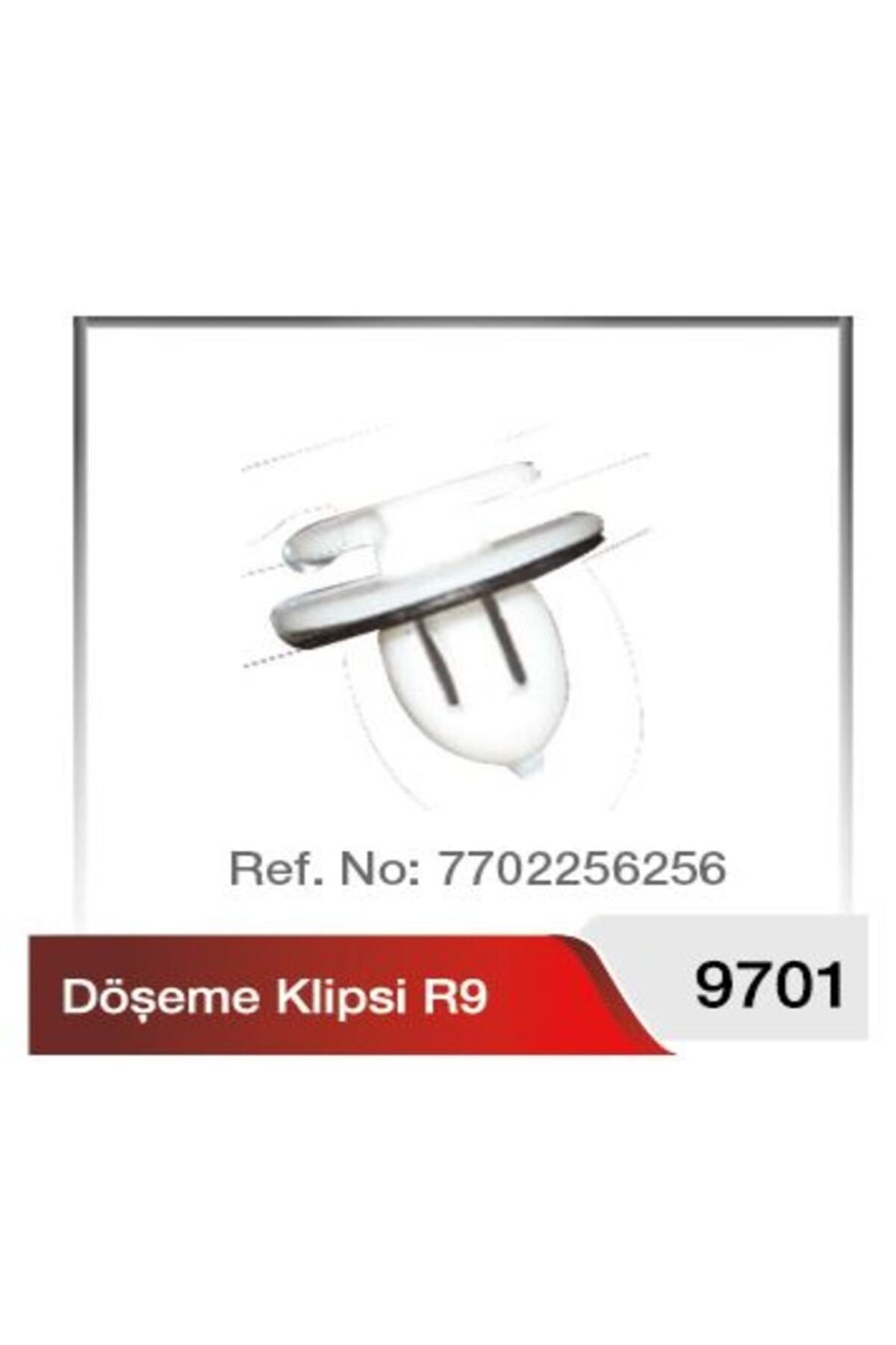 YILMAZ Renault Uyumlu Kapı Döşeme Klipsi 25adet (r.9 / .12 / Toros / spring / Brodway /flash