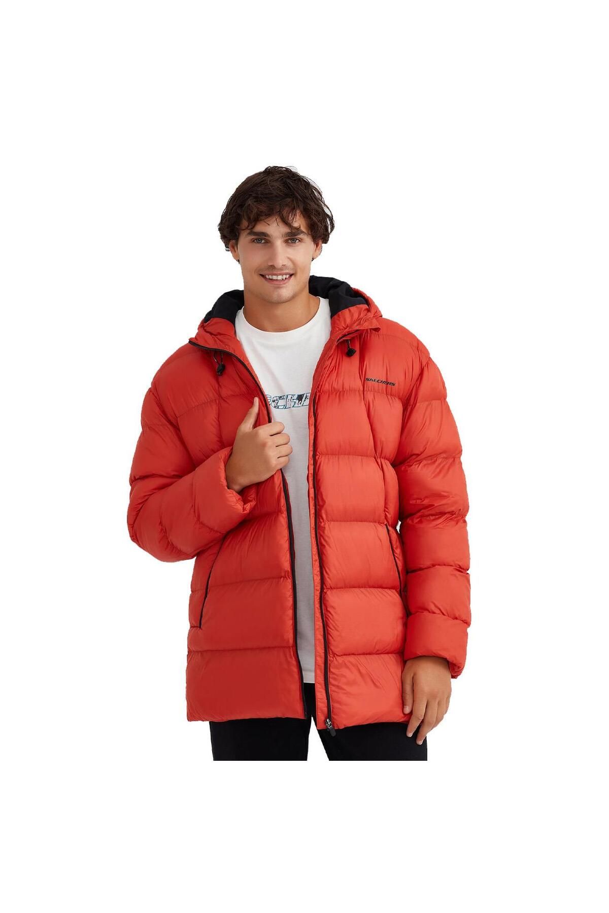 SKECHERS-S 232031   M - Orange Padded Outerwear Jacket 2