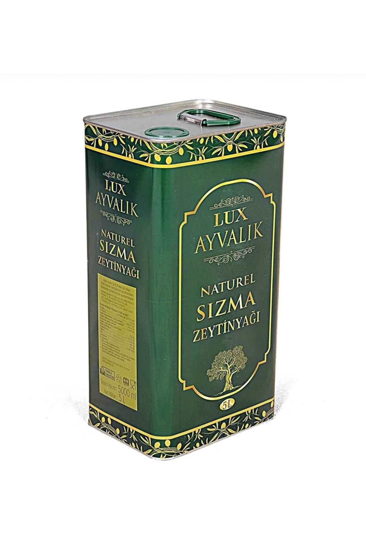 yeni ayvalık LUX AYVALIK Naturel Soğuk Sıkım Zeytiyağı 5Lt (4800Gr)