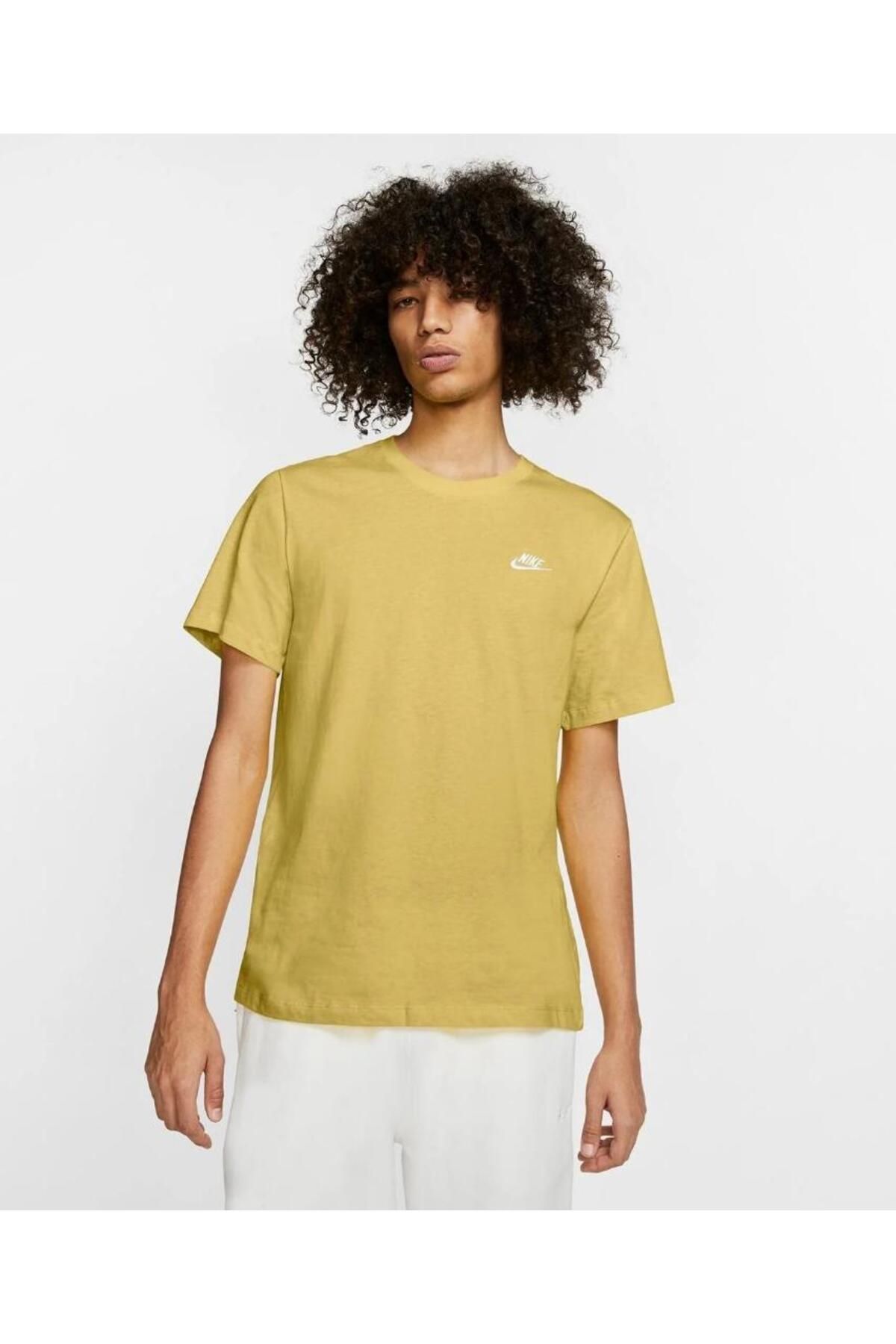 Nike-Cotton Mustard T-Shirt 1