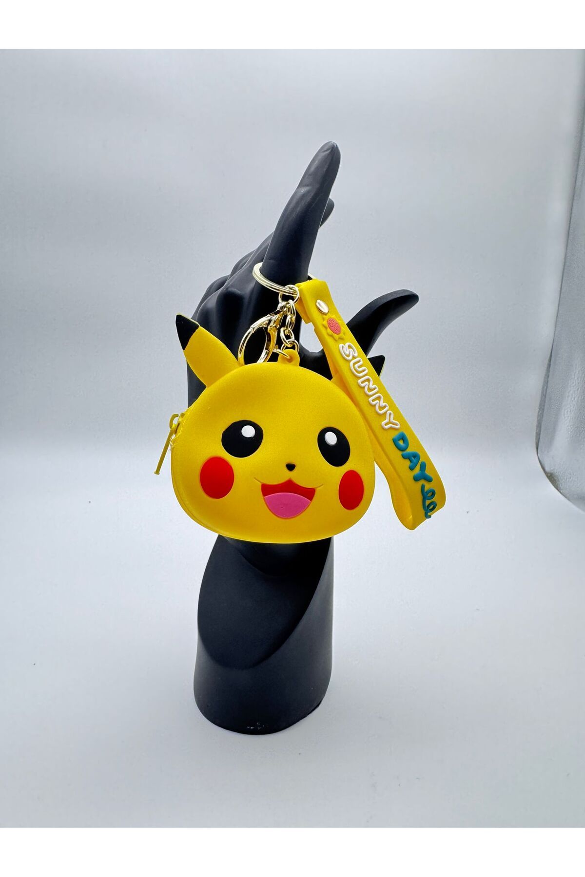 NATUREL Pikachu Figürlü Silikon Cüzdan Anahtarlık