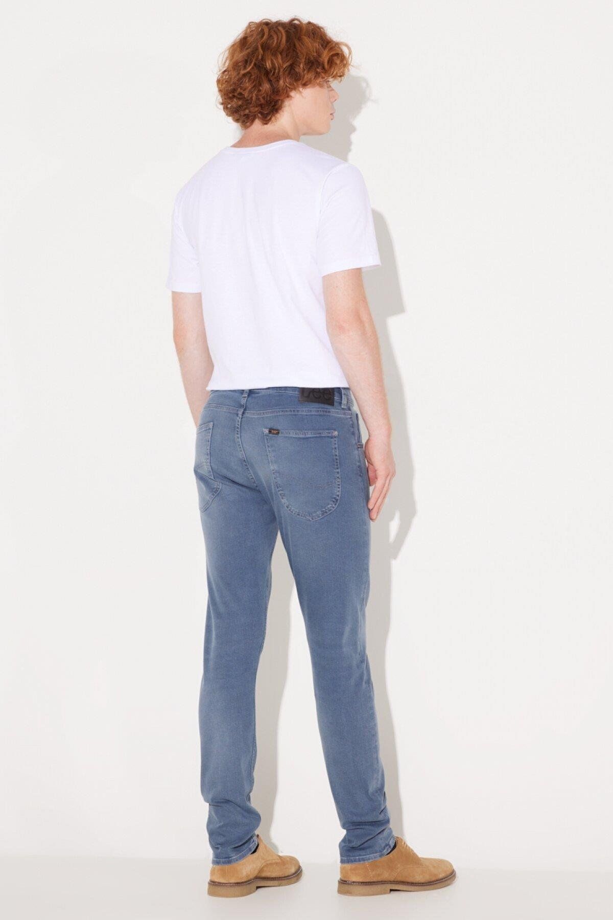 شلوار جین آبی مردانه مخروطی Luke Slim L719026UQ Oxford Tan Lee