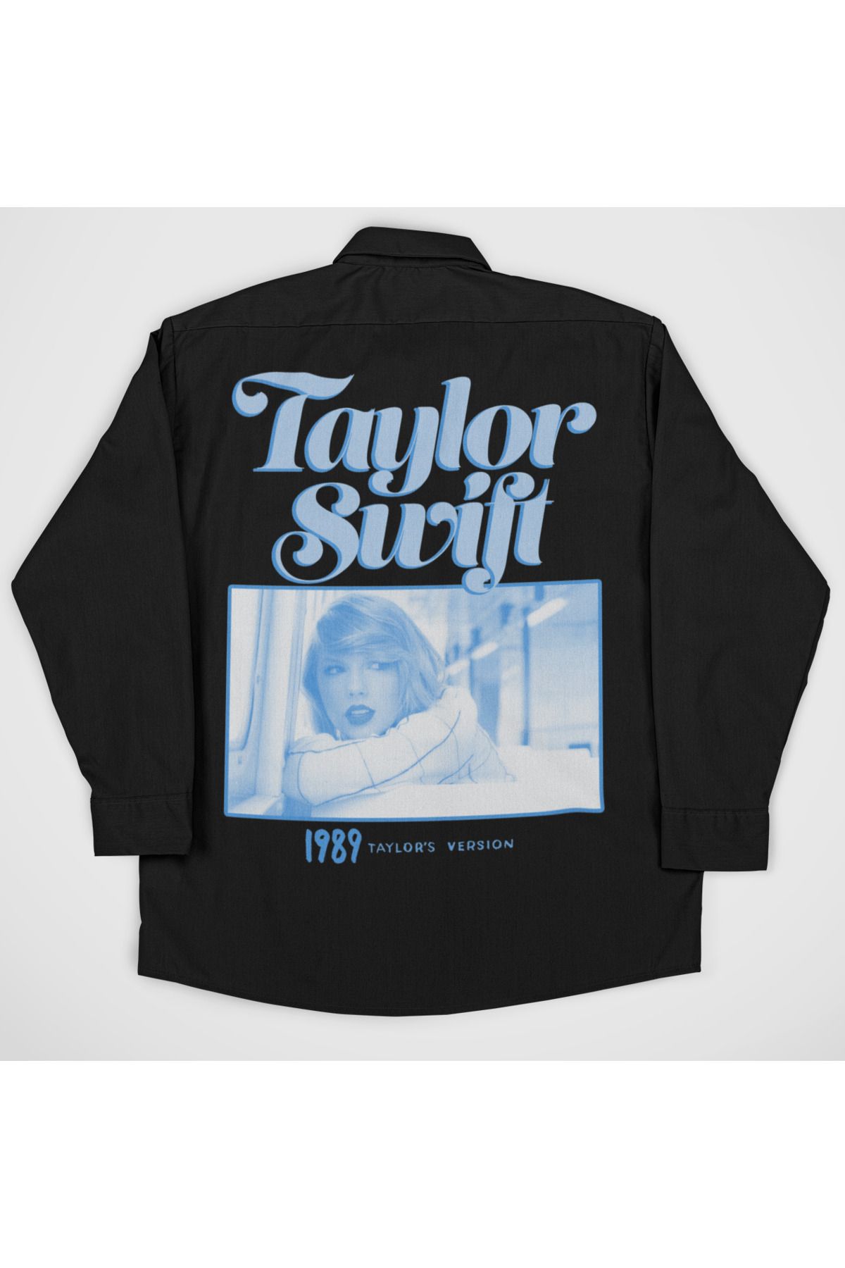 SEVBANO Taylor's Version 1989 Baskılı Unisex Taylor Swift Şarkıcı Cepli Gömlek