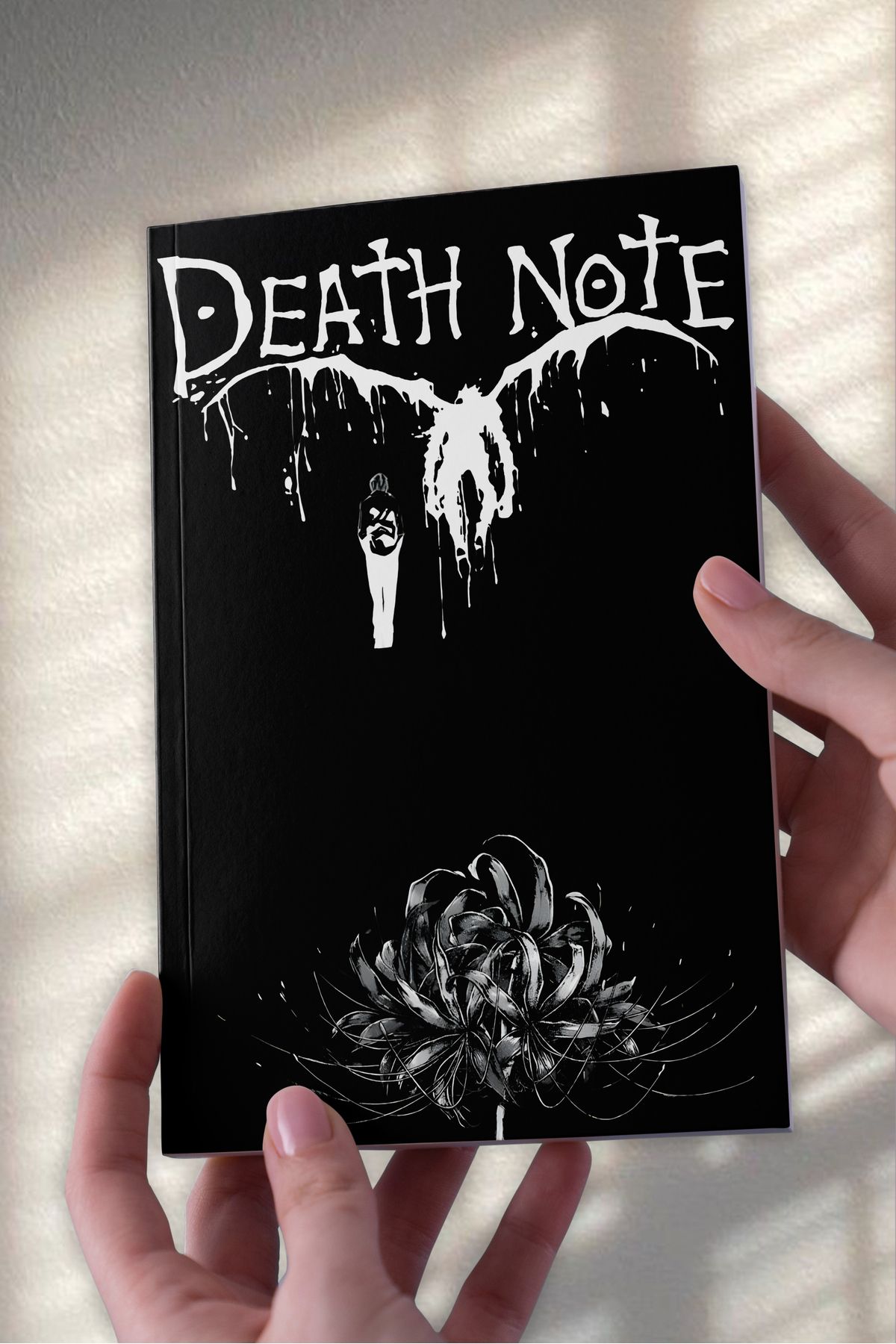 Ludios Death Note ''Ölüm Çiçeği'' A5 Çizgisiz Günlük, Hediyelik Günlük Not Defteri (50 Sayfa)