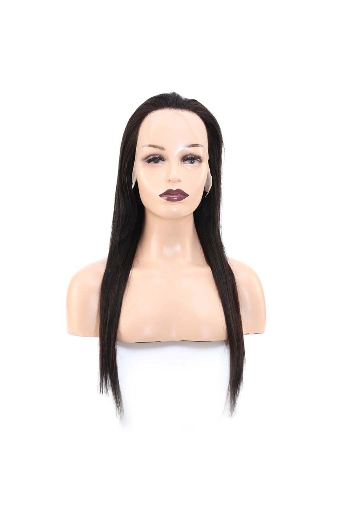 Nurdan Trend Peruk-Straight Front Lace Real Tulle Wig - Natural - 60-65cm 1