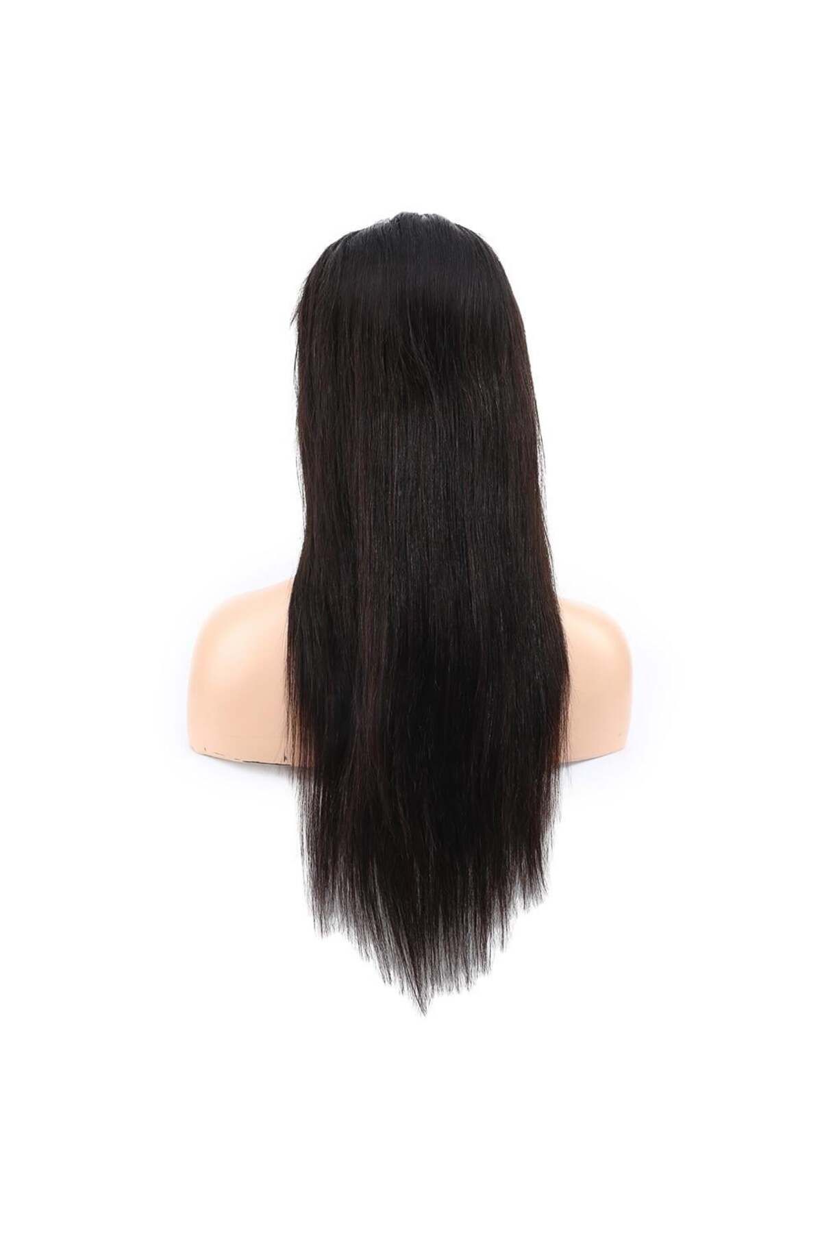 Nurdan Trend Peruk-Straight Front Lace Real Tulle Wig - Natural - 60-65cm 4