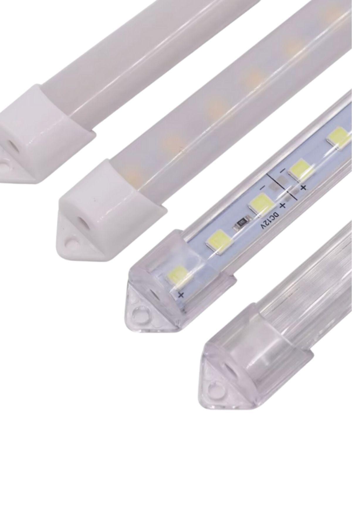 DEMİRLED Alüminyum Kasalı Çubuk Bar Led 12V 72 Ledli 5730 Opak Cam RGB Led