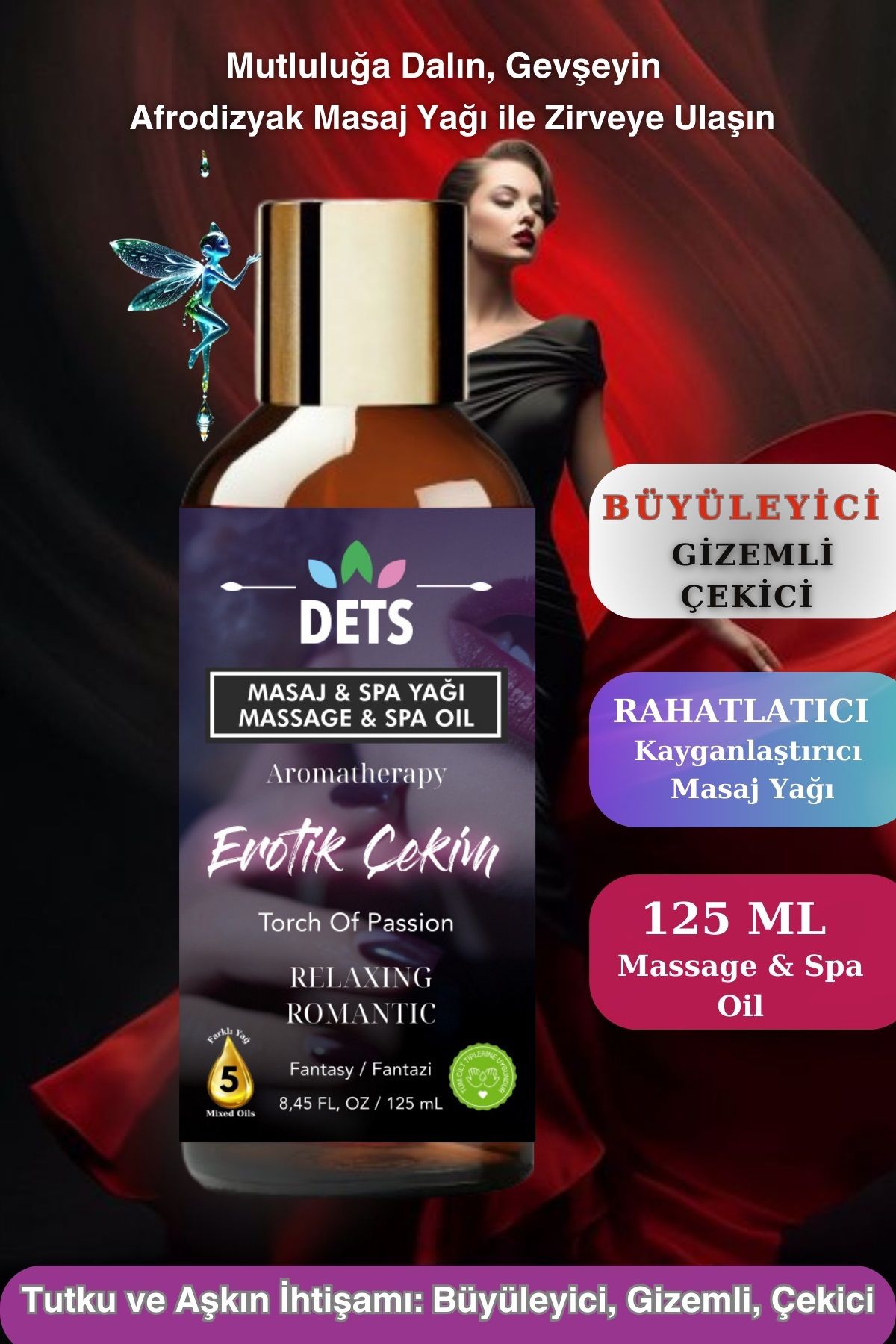 Dets Çekim – Duyularınızı Uyandıran Doğal Masaj ve Aromaterapi Yağı