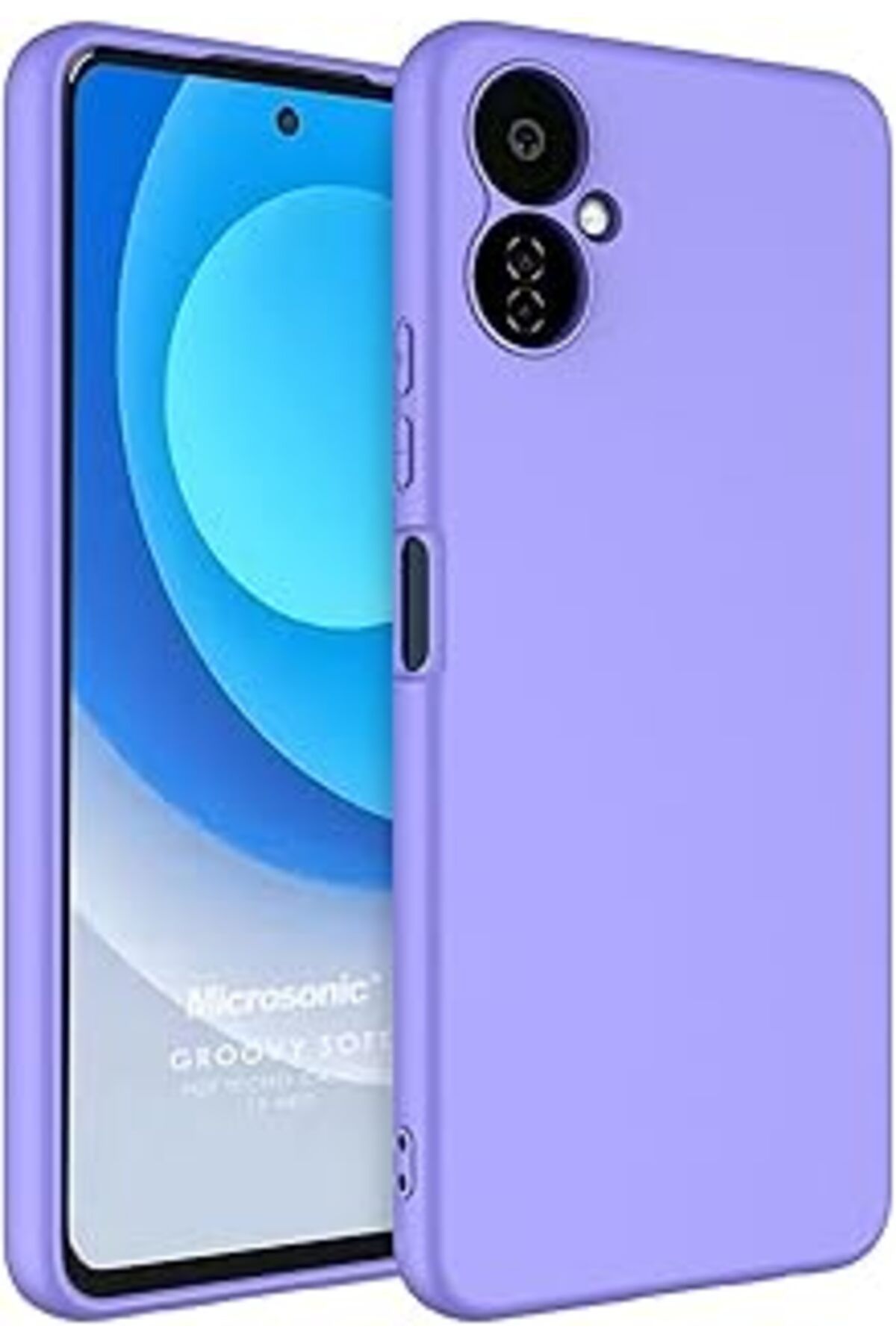 EDALKILIÇ Tecno Camon 19 Neo Için Kılıf Groovy Soft Lila [Camon 19 Neo Ile Uyumlu Kılıf - Lila]