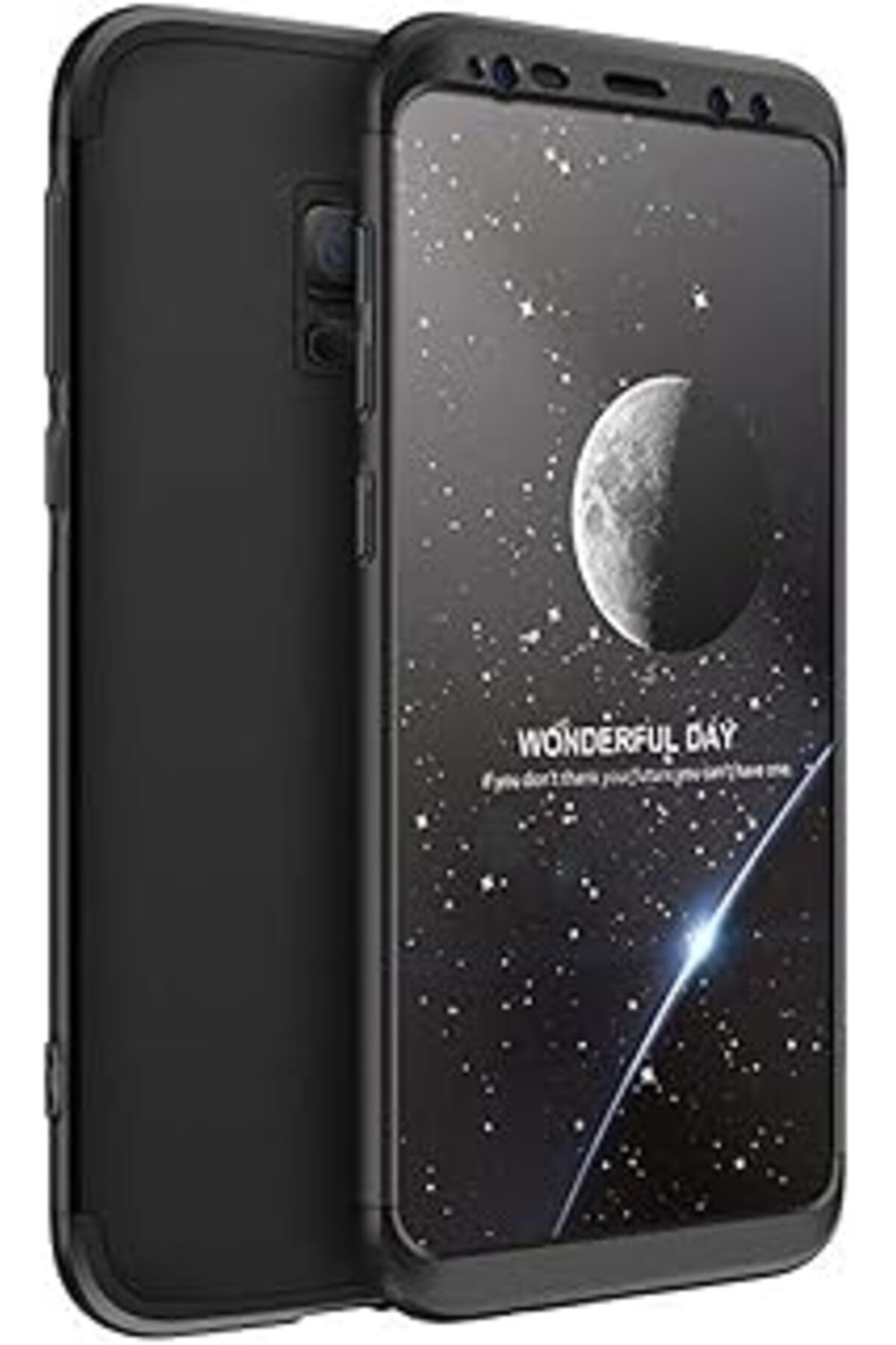 EDALKILIÇ Galaxy S9 Kılıf 360 Tam Koruma Kapak 3 Parça Slim Fit Siyah