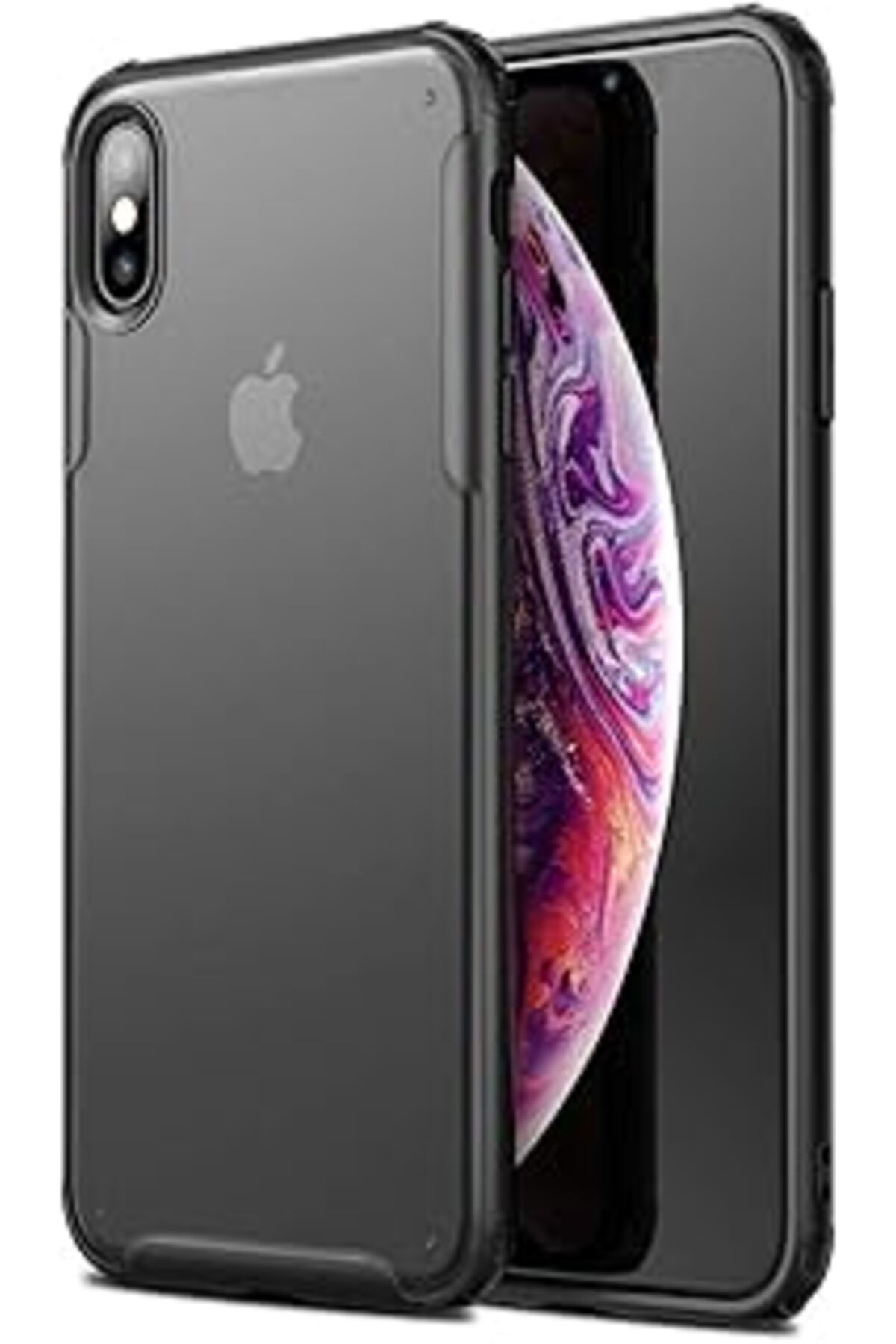 feifei Iphone X Için Kılıf Frosted Frame Siyah [Iphone X Ile Uyumlu Kılıf - Siyah]