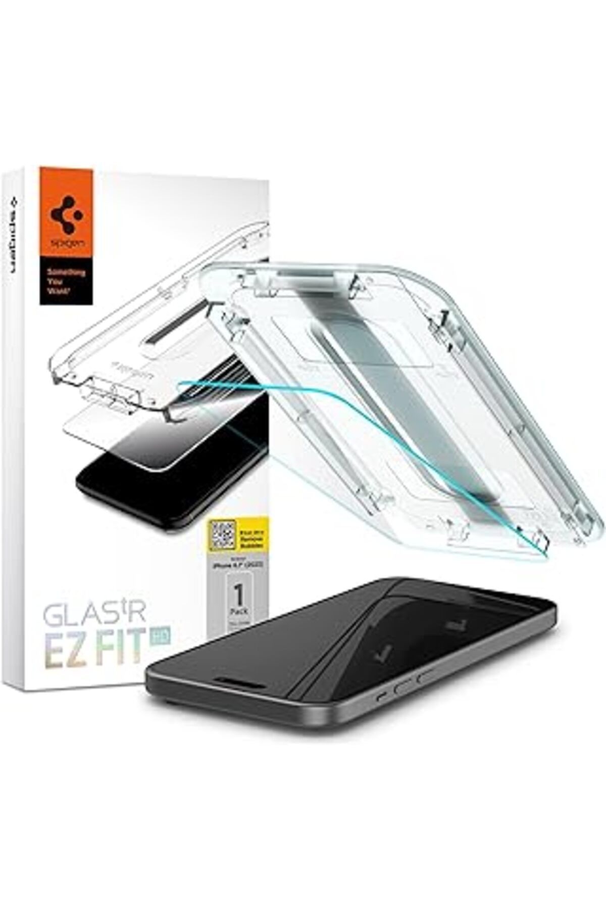 NZM TİCARET Spigen Iphone 16 / Iphone 15 Cam Ekran Koruyucu Kolay Kurulum Glas.Tr Ez Fit Slim Hd (1 Adet) - Agl