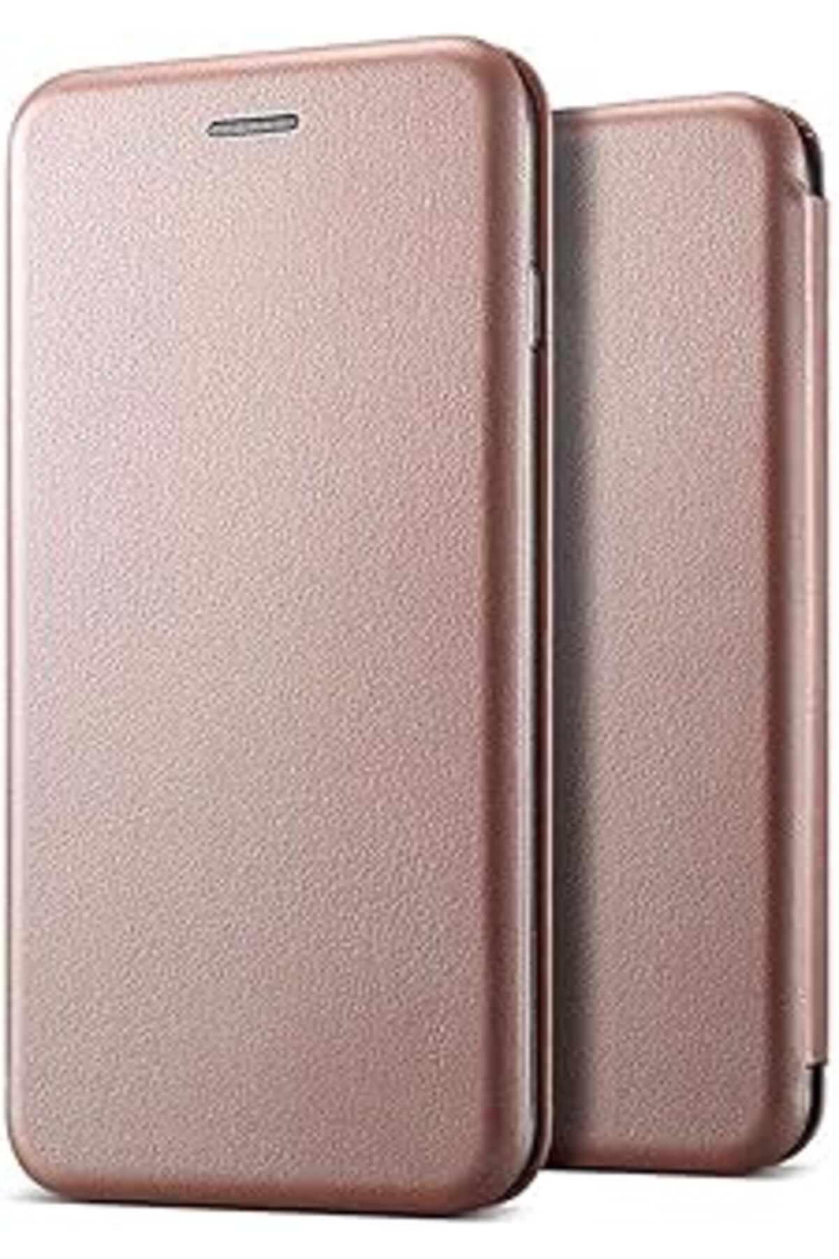 EDALKILIÇ Huawei Y6 2018 Kılıf Ultra Slim Leather Design Flip Cover Rose