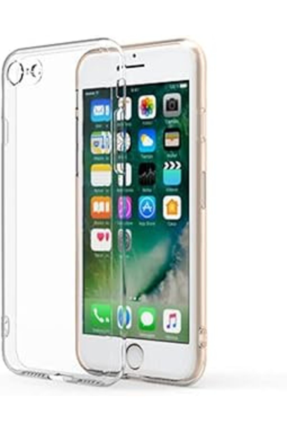 feifei Mr.Casse İPhone 7-8 İLe Uyumlu Kamera Korumalı Şeffaf Kılıf