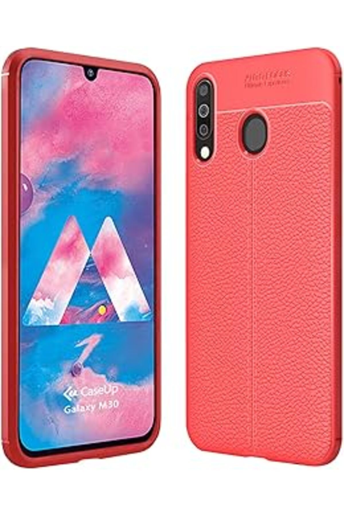 nazeninstoğu Caseup Galaxy M30 Uyumlu Kılıf, Caseup Niss Silikon Kırmızı